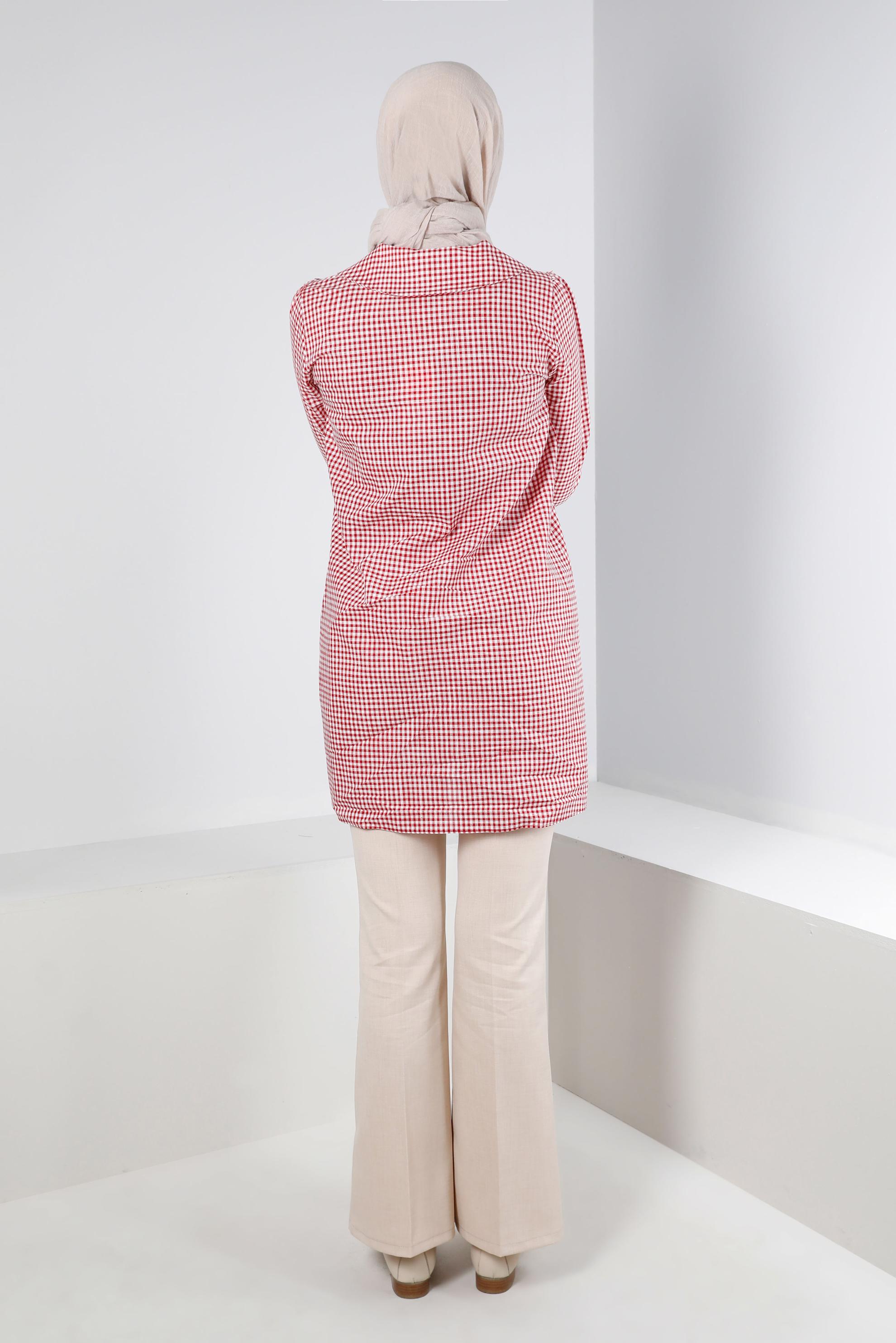 Tesettür giyim BEJ İSPANYOL PAÇA KLASİK PANTOLON 70523