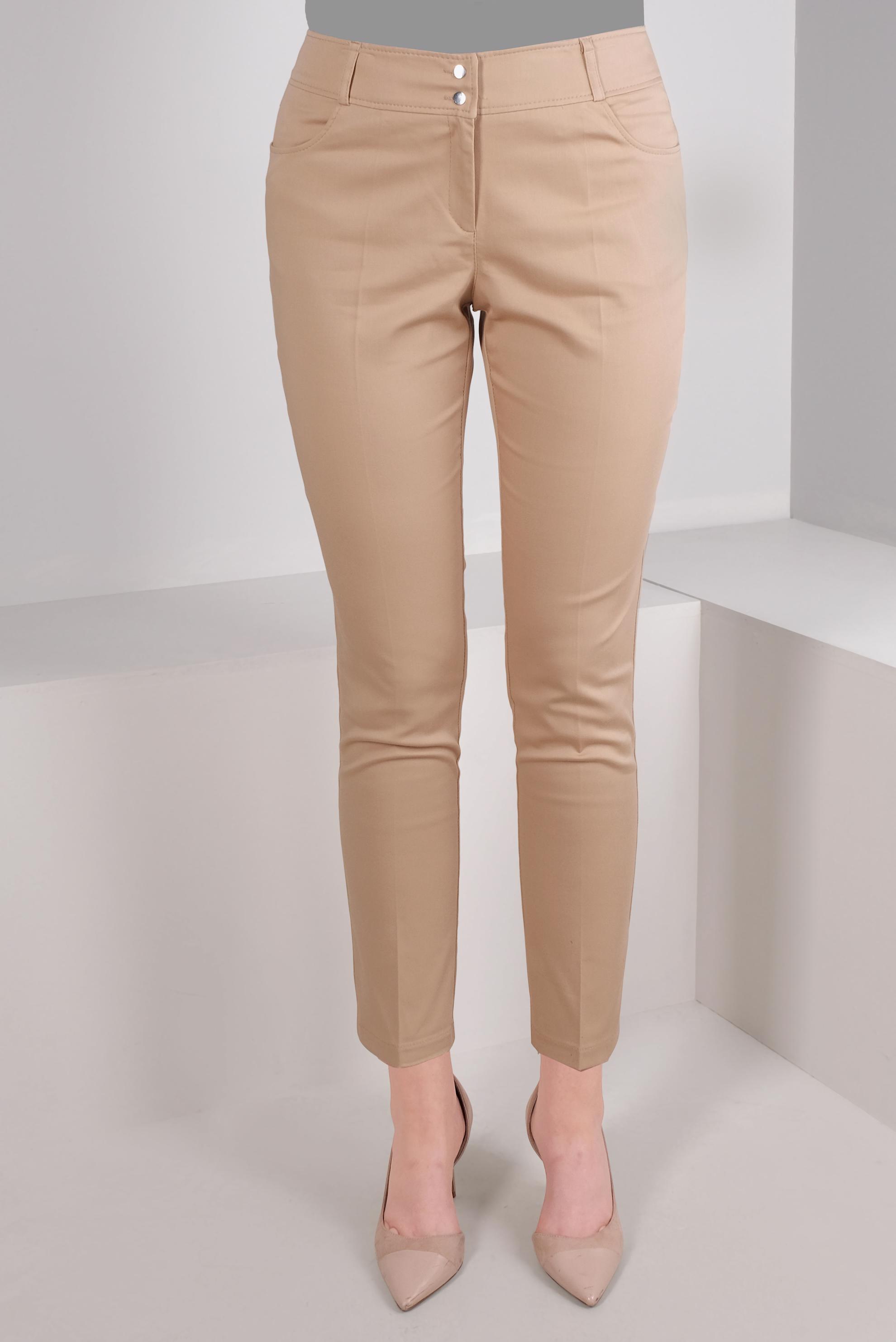 Tesettür giyim BEJ DAR PAÇA ÇİFT DÜĞMELİ PANTOLON 70525