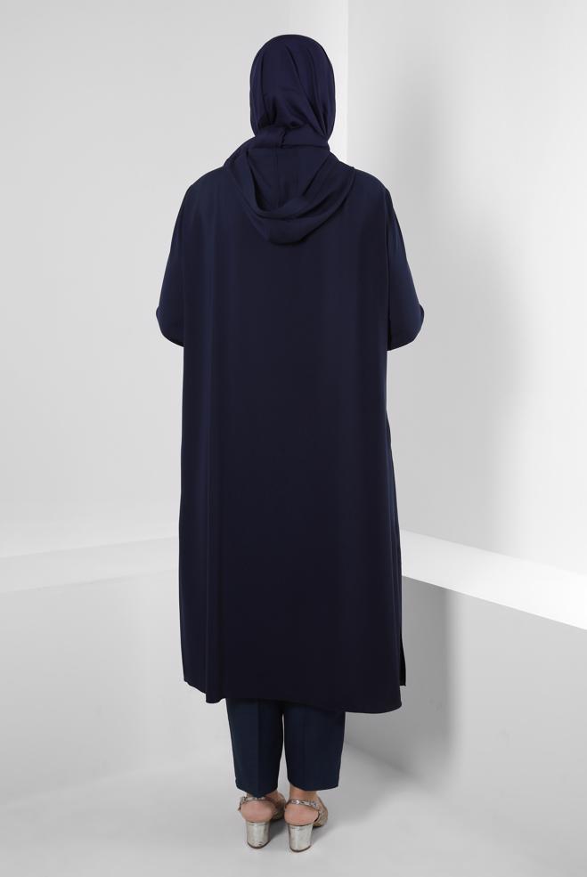 Vêtements hijab BLEU MARINE PANTALON COUPE DROITE AVEC POCHE 70526 - ALVİNA