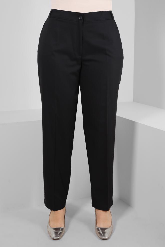 Vêtements hijab NOIR PANTALON AVEC DÉTAIL DE POCHE 70527 - ALVİNA