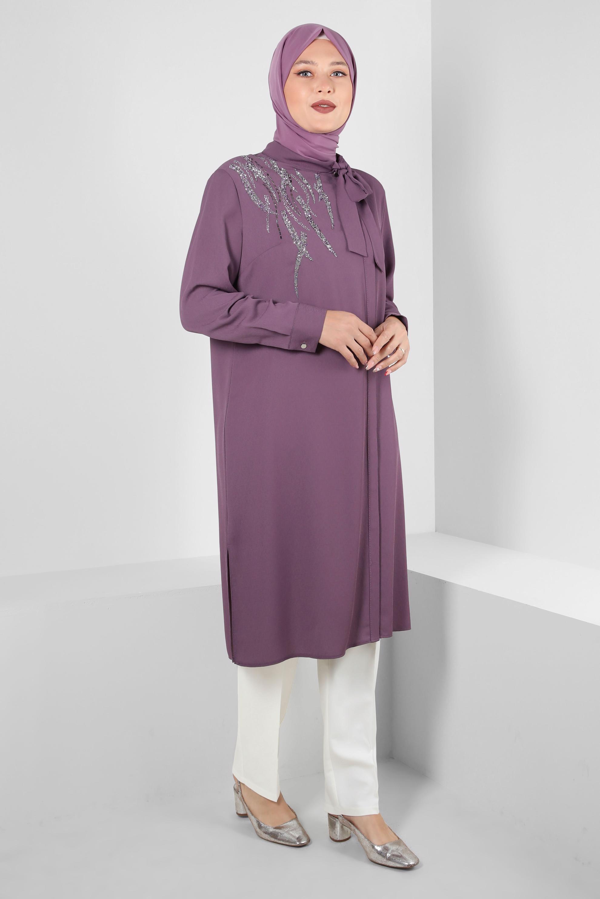 Vêtements hijab BLANC PANTALON AVEC DÉTAIL DE POCHE 70527