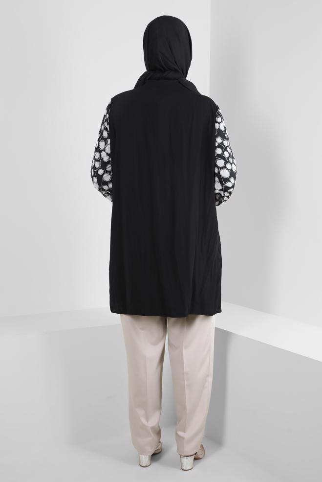 Tesettür giyim BEJ CEP DETAYLI PANTOLON 70527 - ALVİNA