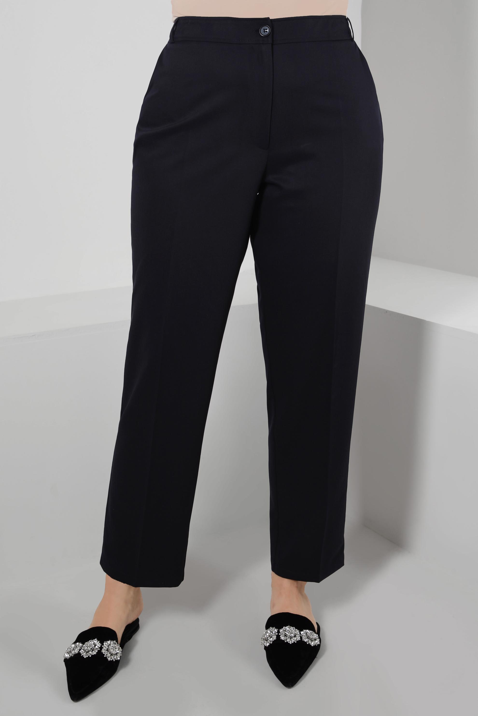 Tesettür giyim LACİVERT CEP DETAYLI PANTOLON 70527