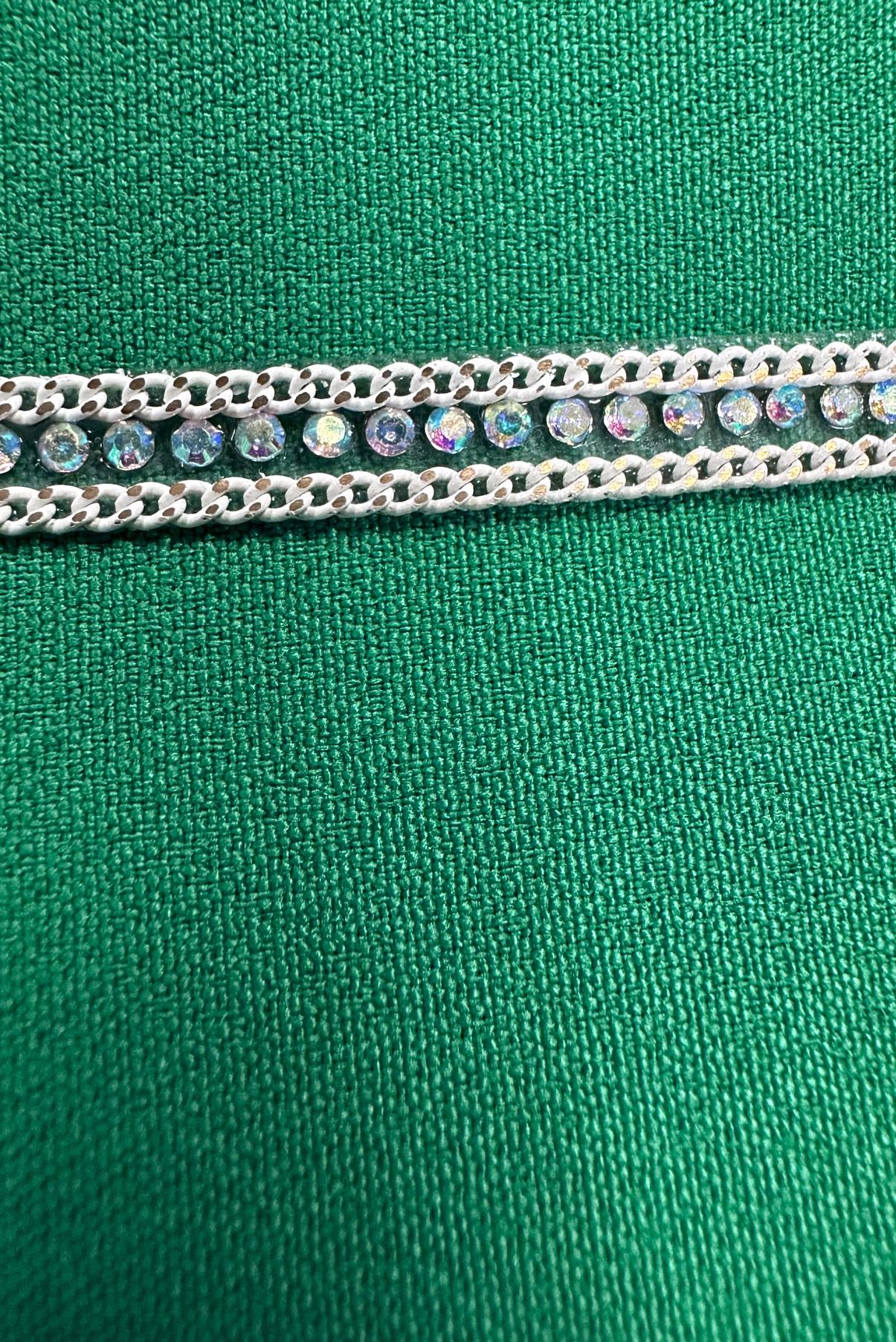 Tesettür giyim YEŞİL ŞERİT DETAYLI GENİŞ PAÇA PANTOLON 70530