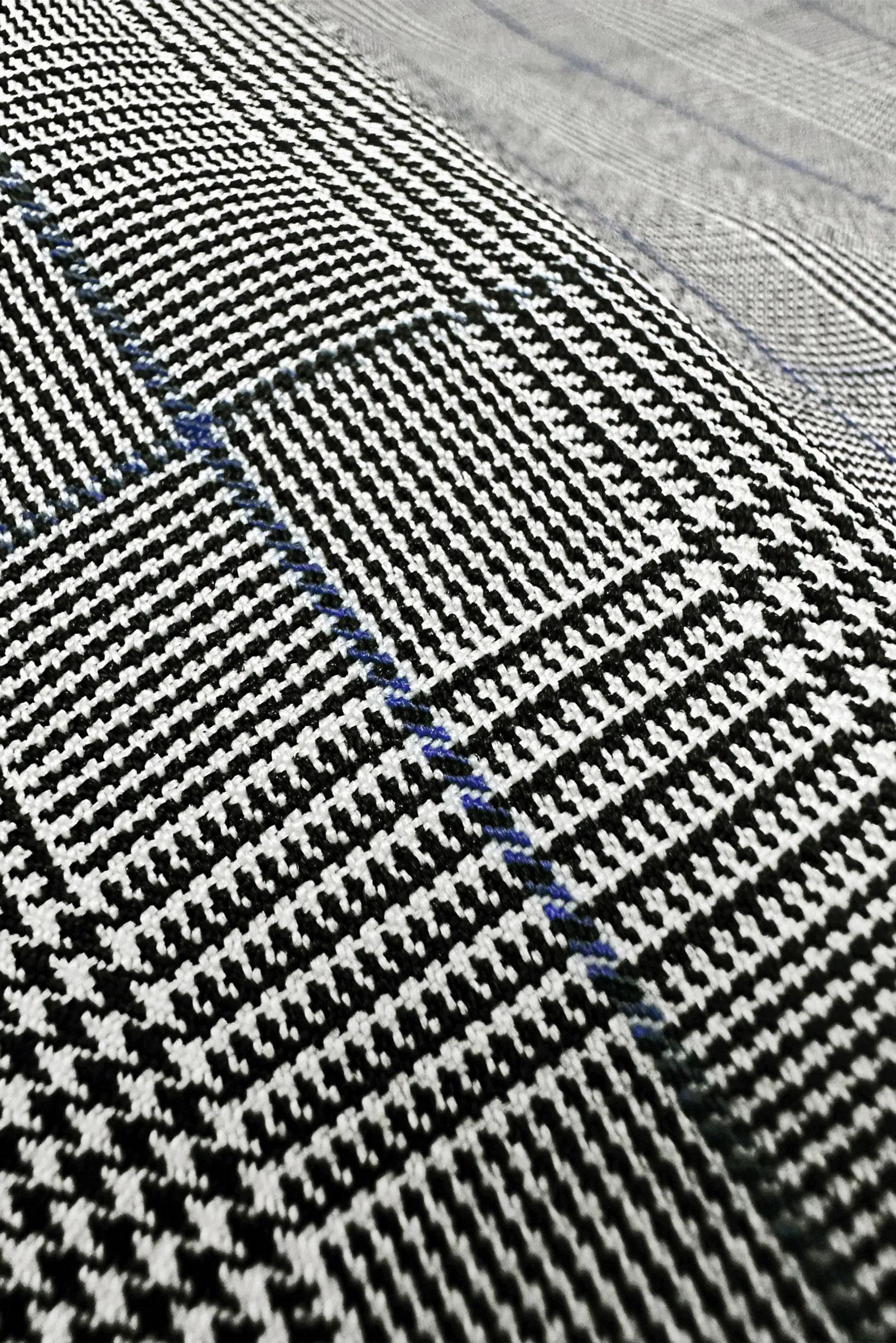 Tesettür giyim SİYAH EKOSE DESENLİ KLASİK PANTOLON 70531-1