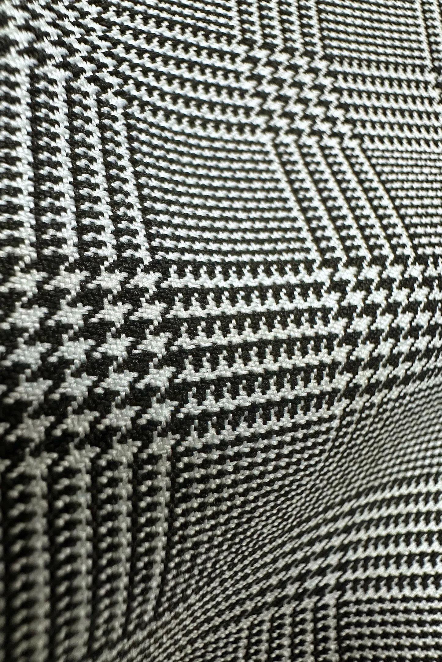 Tesettür giyim SİYAH EKOSE DESENLİ KLASİK PANTOLON 70531