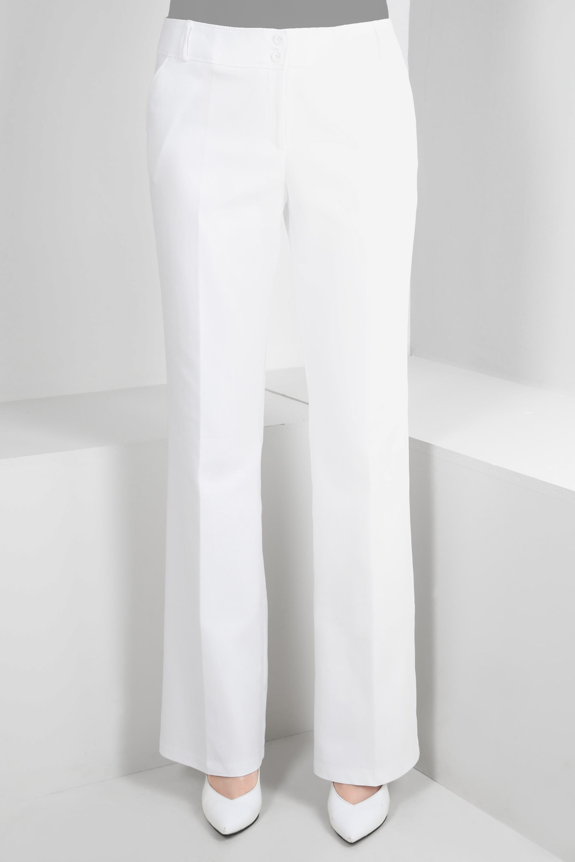 Tesettür giyim BEYAZ İSPANYOL PAÇA KLASİK PANTOLON 70532