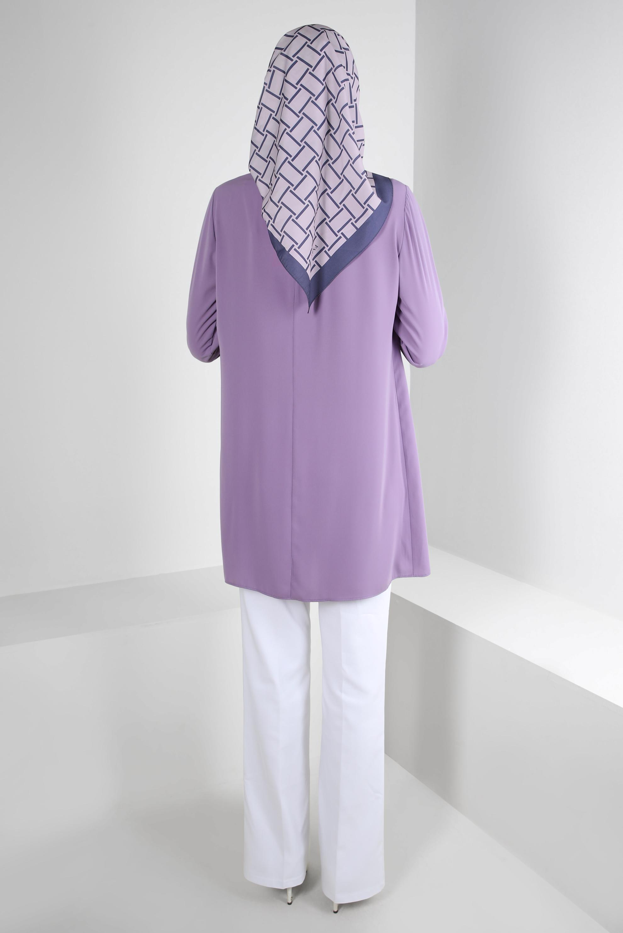 Tesettür giyim BEYAZ İSPANYOL PAÇA KLASİK PANTOLON 70532