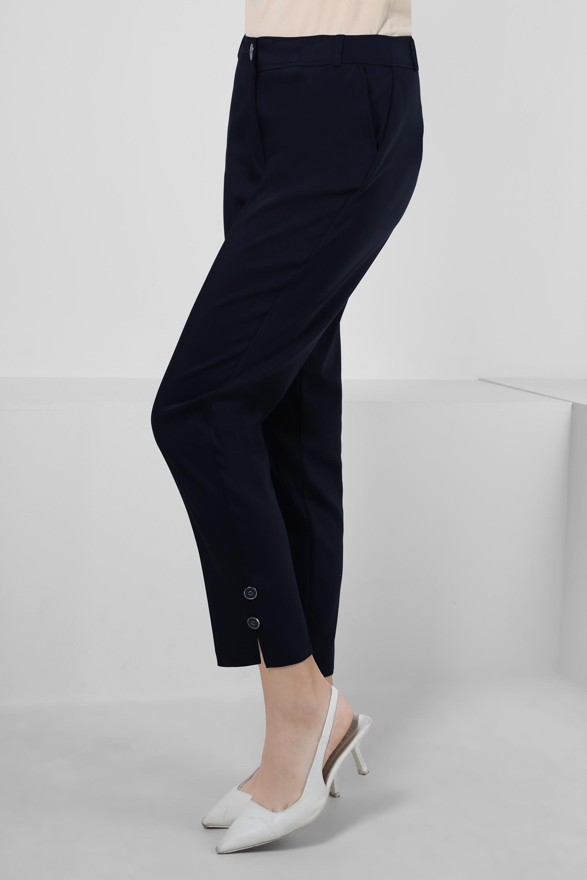 Tesettür giyim LACİVERT DÜĞME DETAYLI KLASİK PANTOLON 70533