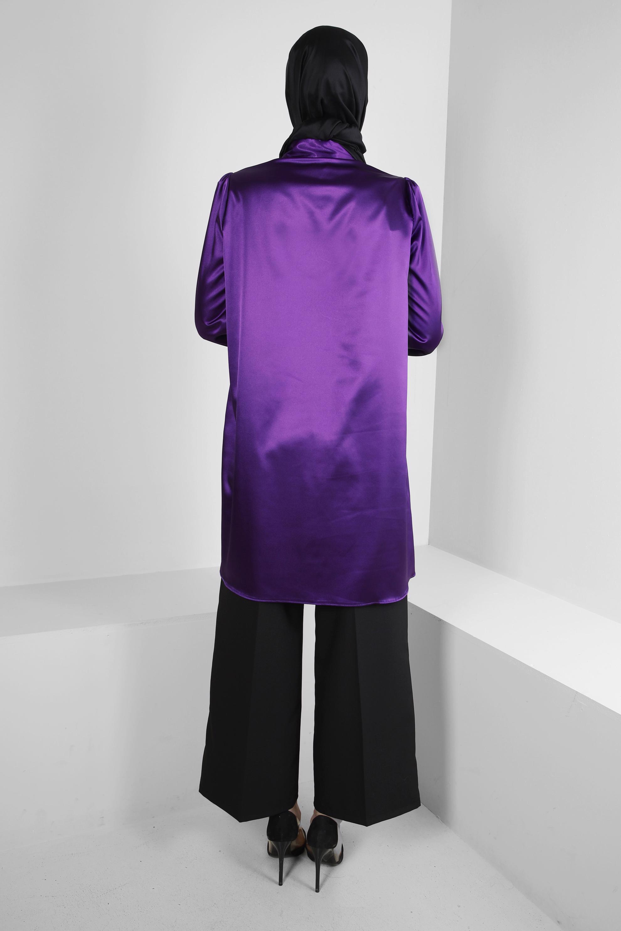 Tesettür giyim SİYAH GENİŞ PAÇA KLASİK PANTOLON 70535