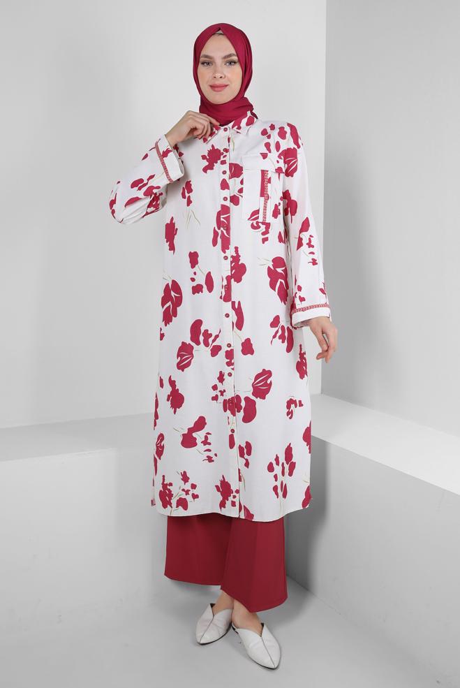 Tesettür giyim  GENİŞ PAÇA KLASİK PANTOLON 70535 - ALVİNA