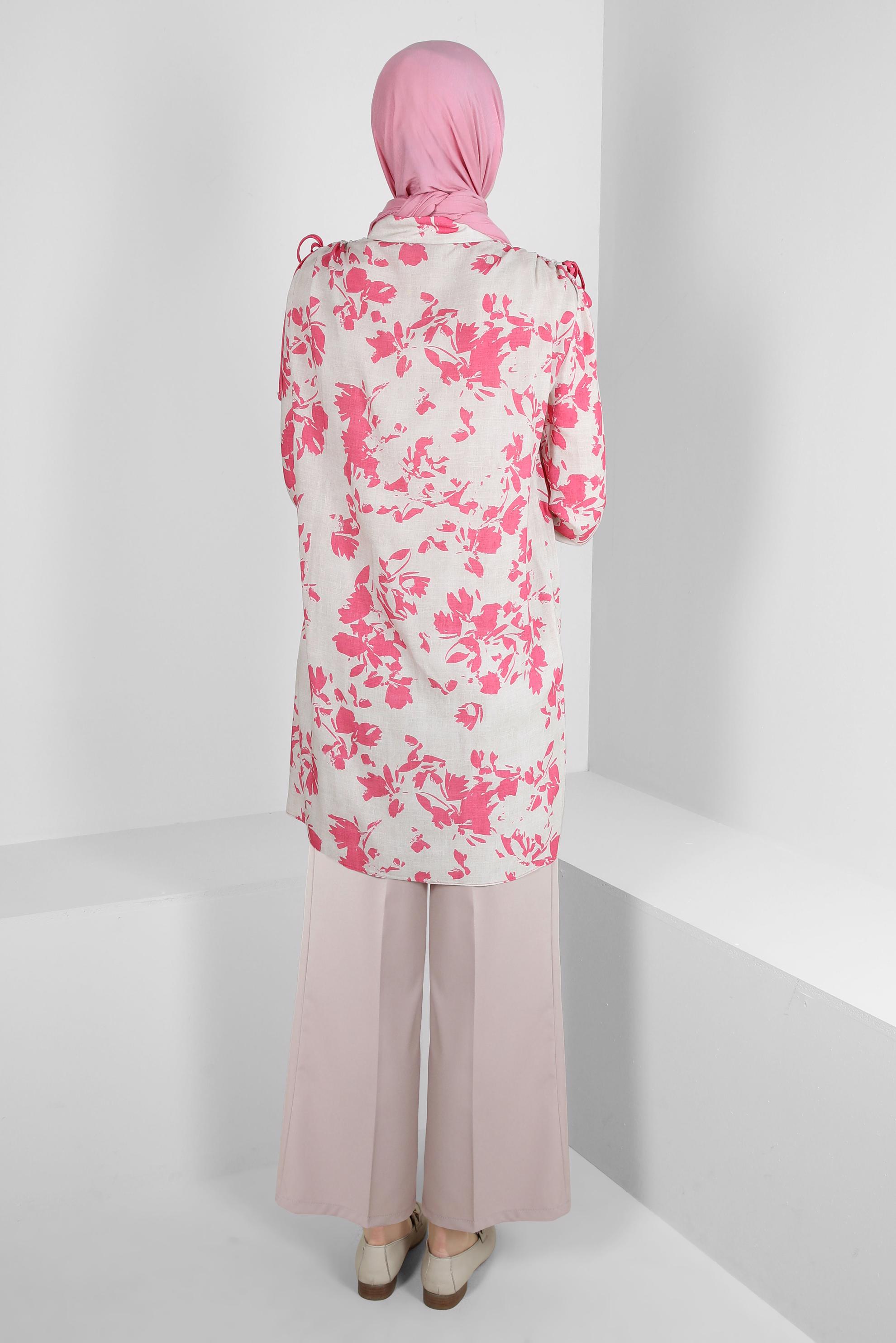 Tesettür giyim BEJ GENİŞ PAÇA KLASİK PANTOLON 70535