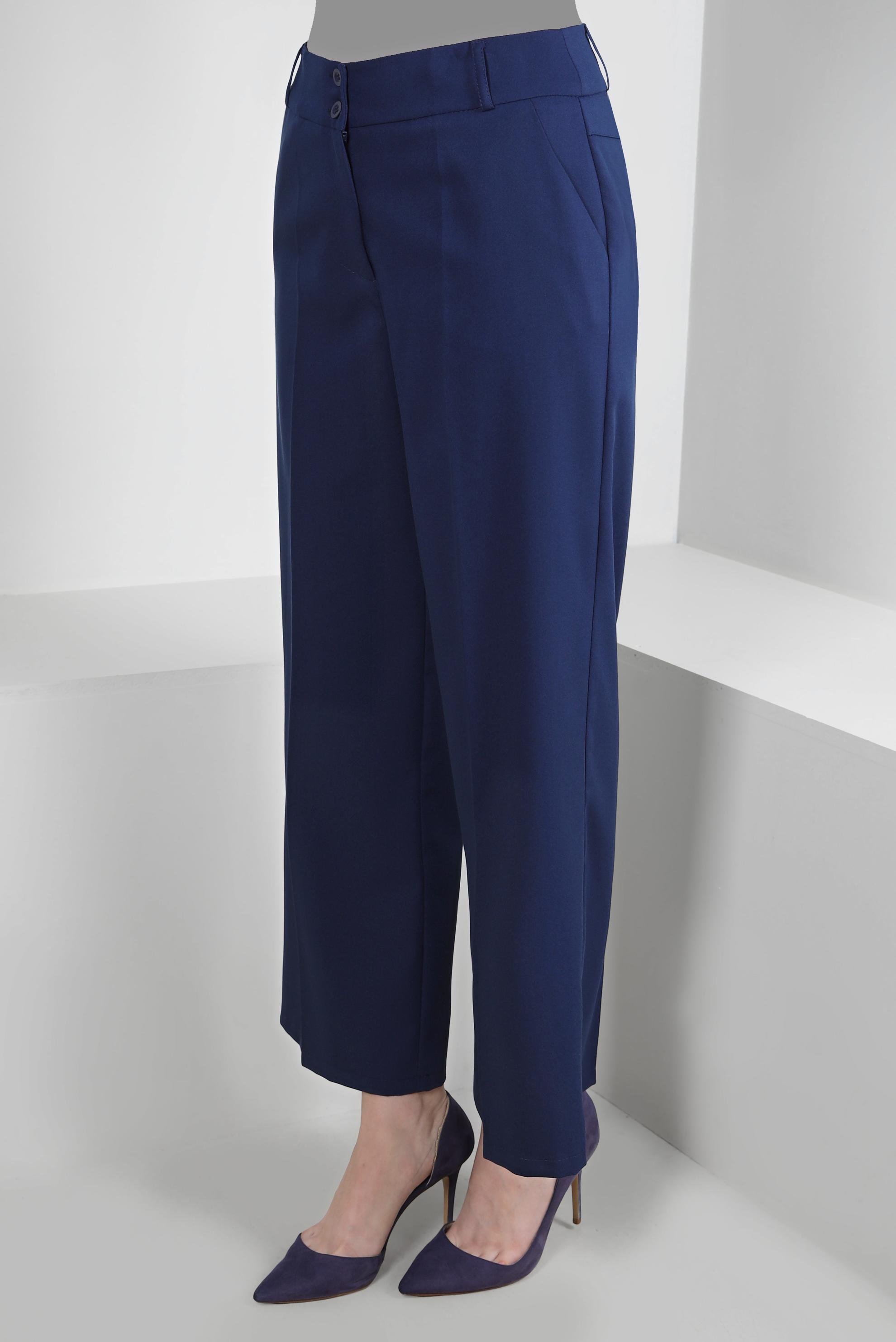 Tesettür giyim LACİVERT GENİŞ PAÇA KLASİK PANTOLON 70535