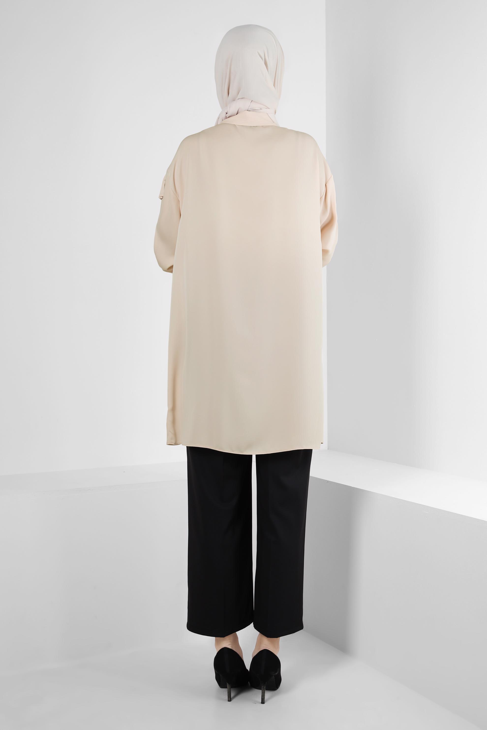 Tesettür giyim SİYAH GENİŞ PAÇA KLASİK PANTOLON 70536