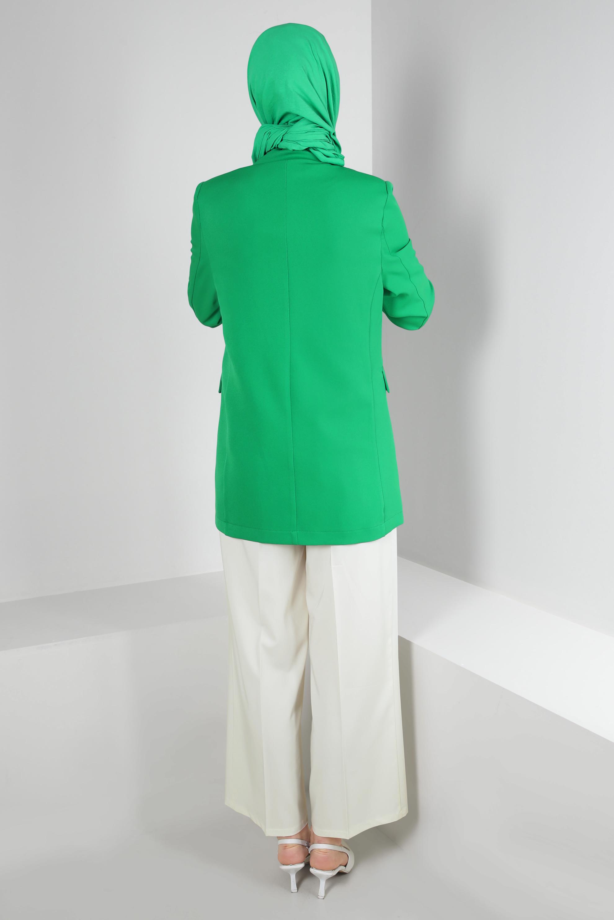 Tesettür giyim BEYAZ GENİŞ PAÇA KLASİK PANTOLON 70536