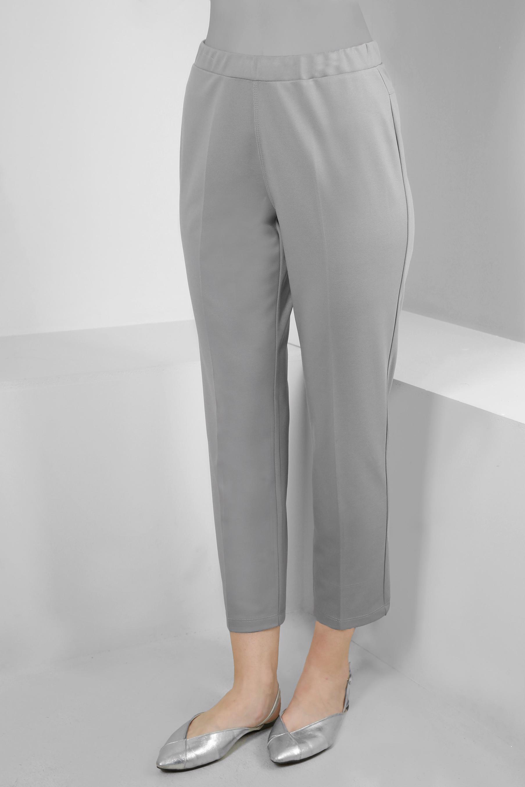 Tesettür giyim GRİ YÜKSEK BEL DAR PAÇA PANTOLON 70537