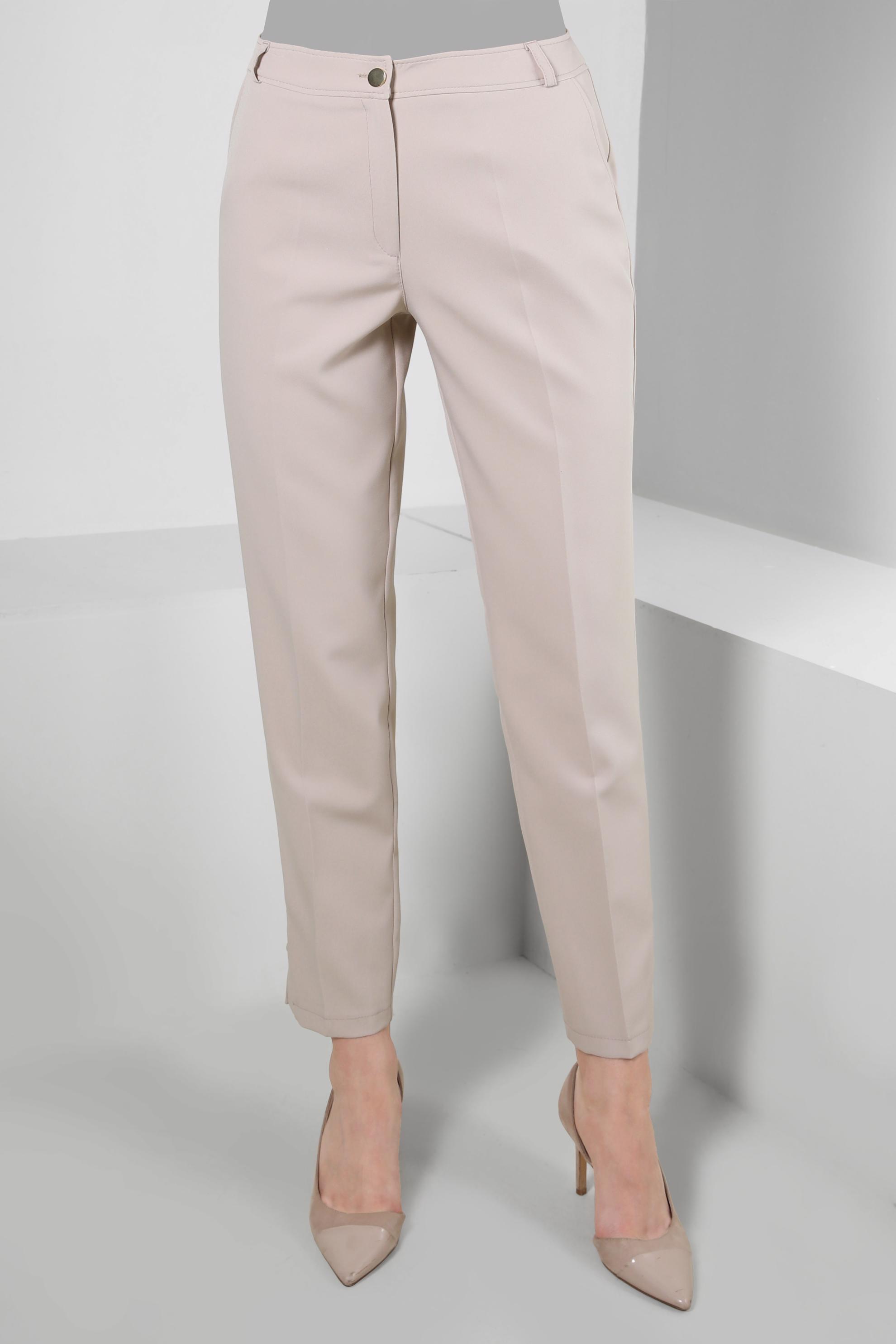 Tesettür giyim BEJ DAR PAÇA KLASİK PANTOLON 70538