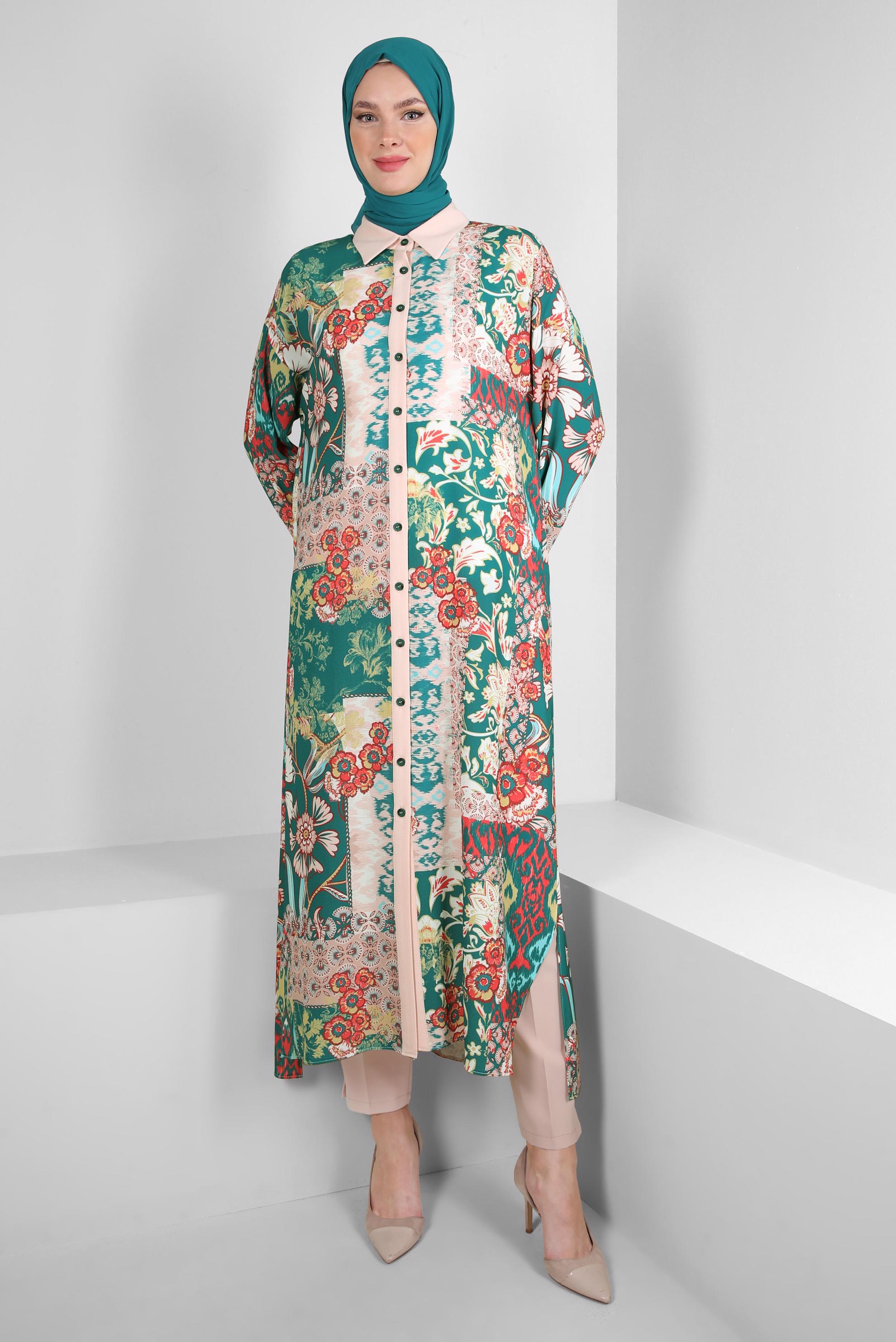 Tesettür giyim PUDRA DAR PAÇA KLASİK PANTOLON 70538