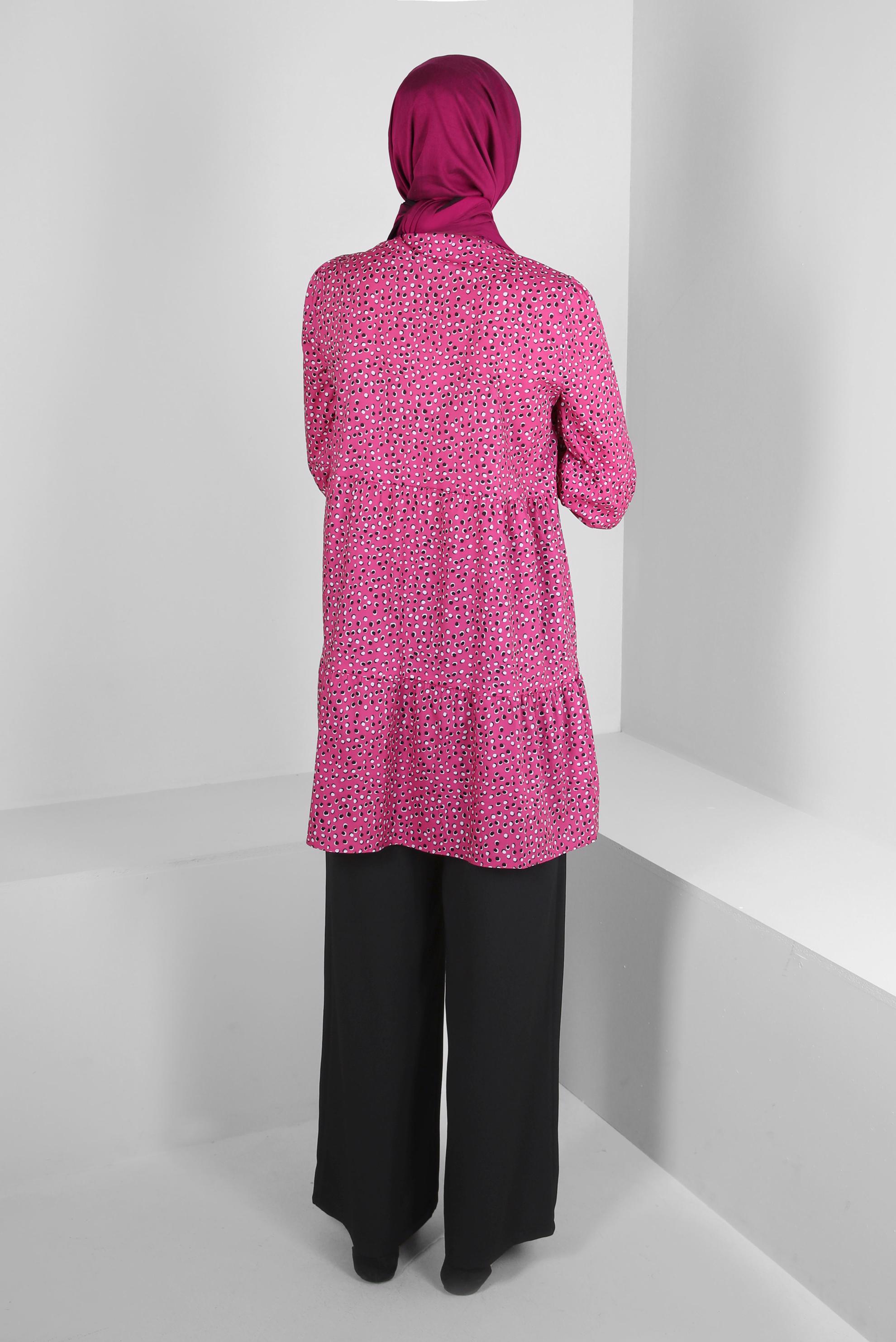 Tesettür giyim SİYAH GENİŞ PAÇA BELİ LASTİKLİ PANTOLON 70539