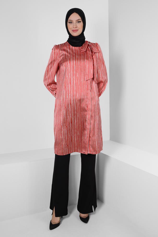 Tesettür giyim  ÖNÜ YIRTMAÇLI İSPANYOL PAÇA PANTOLON 70540 - ALVİNA