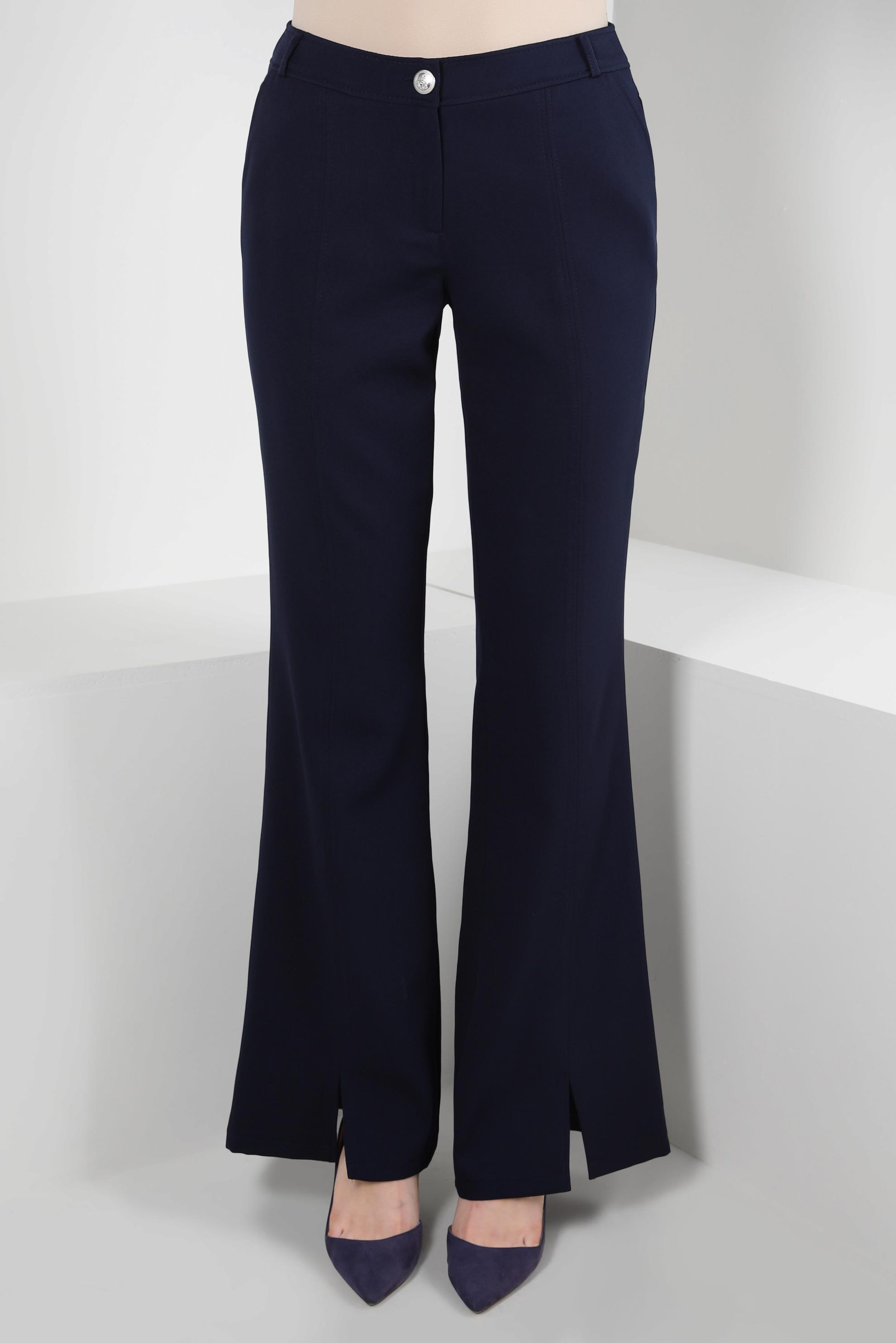 Tesettür giyim LACİVERT ÖNÜ YIRTMAÇLI İSPANYOL PAÇA PANTOLON 70540