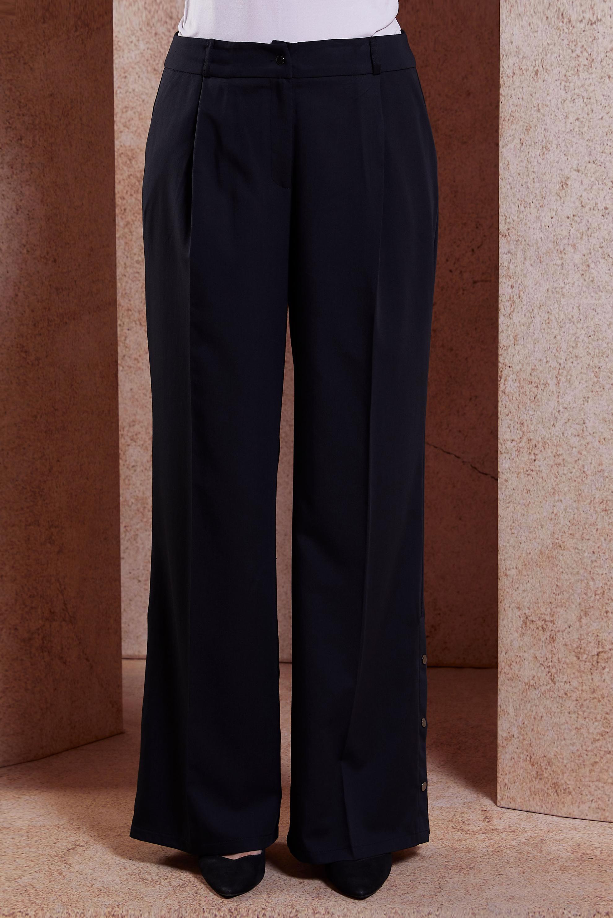 Tesettür giyim SİYAH GENİŞ PAÇA PANTOLON 70542