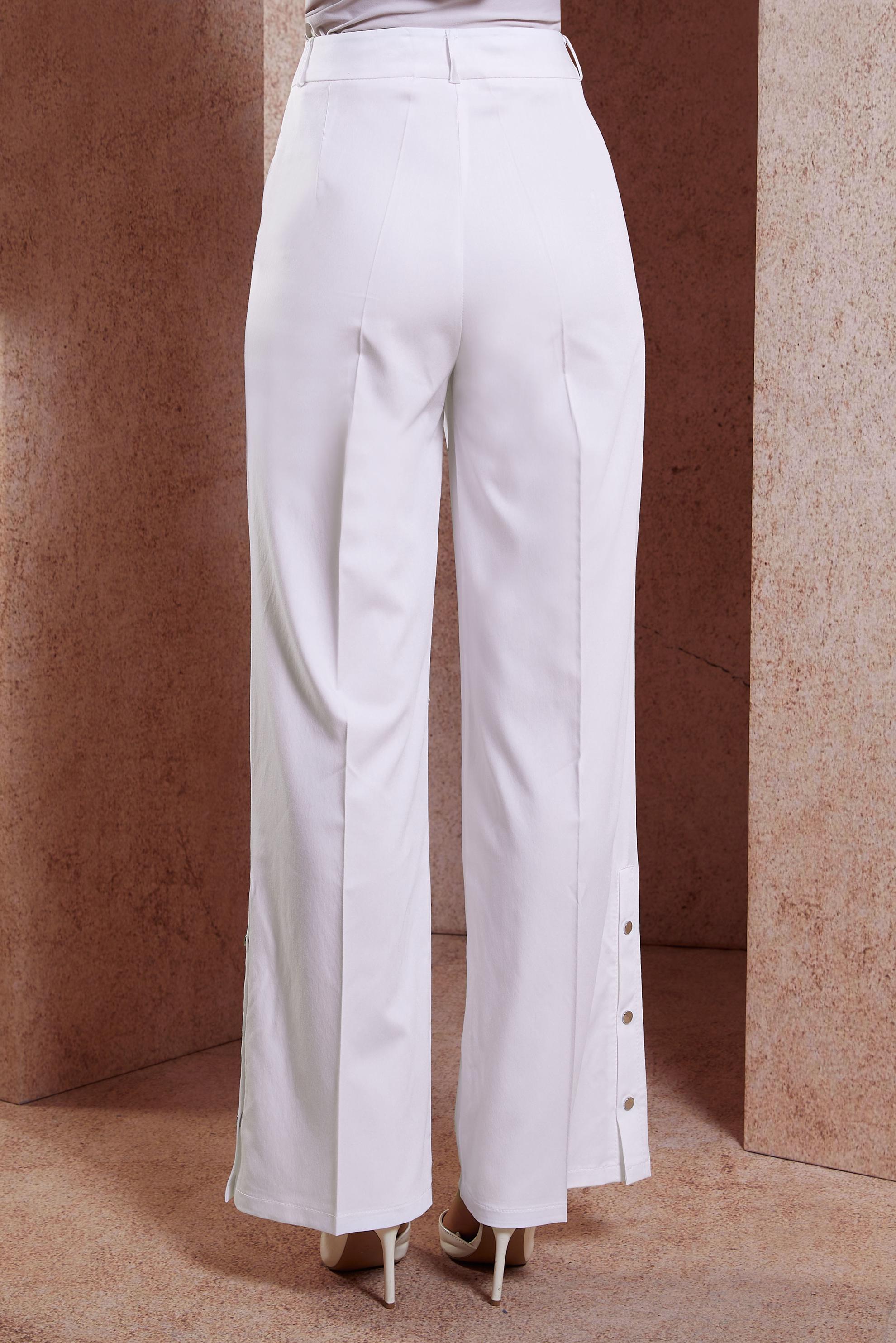 Tesettür giyim BEYAZ GENİŞ PAÇA PANTOLON 70542