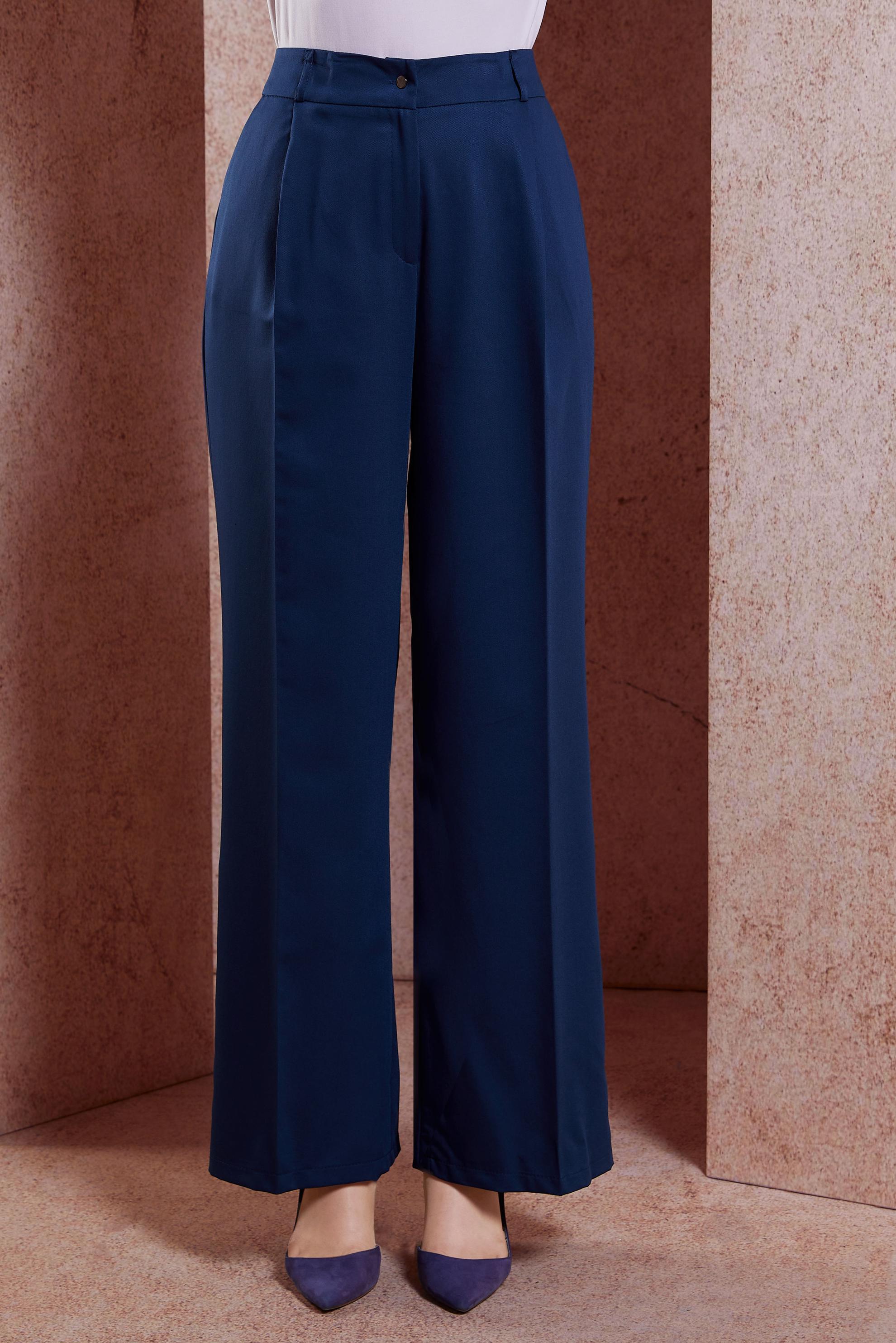 Tesettür giyim LACİVERT GENİŞ PAÇA PANTOLON 70542