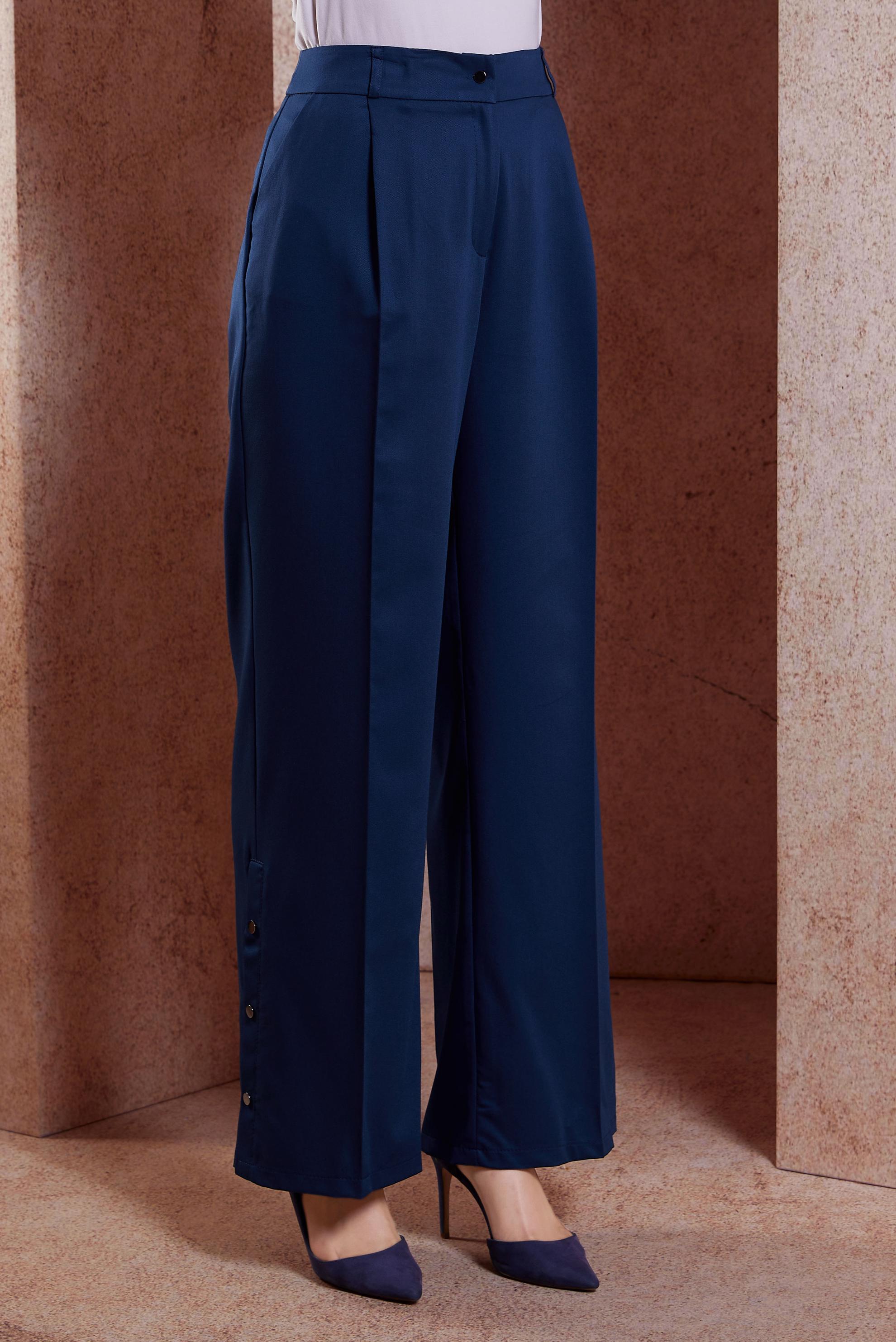 Tesettür giyim LACİVERT GENİŞ PAÇA PANTOLON 70542