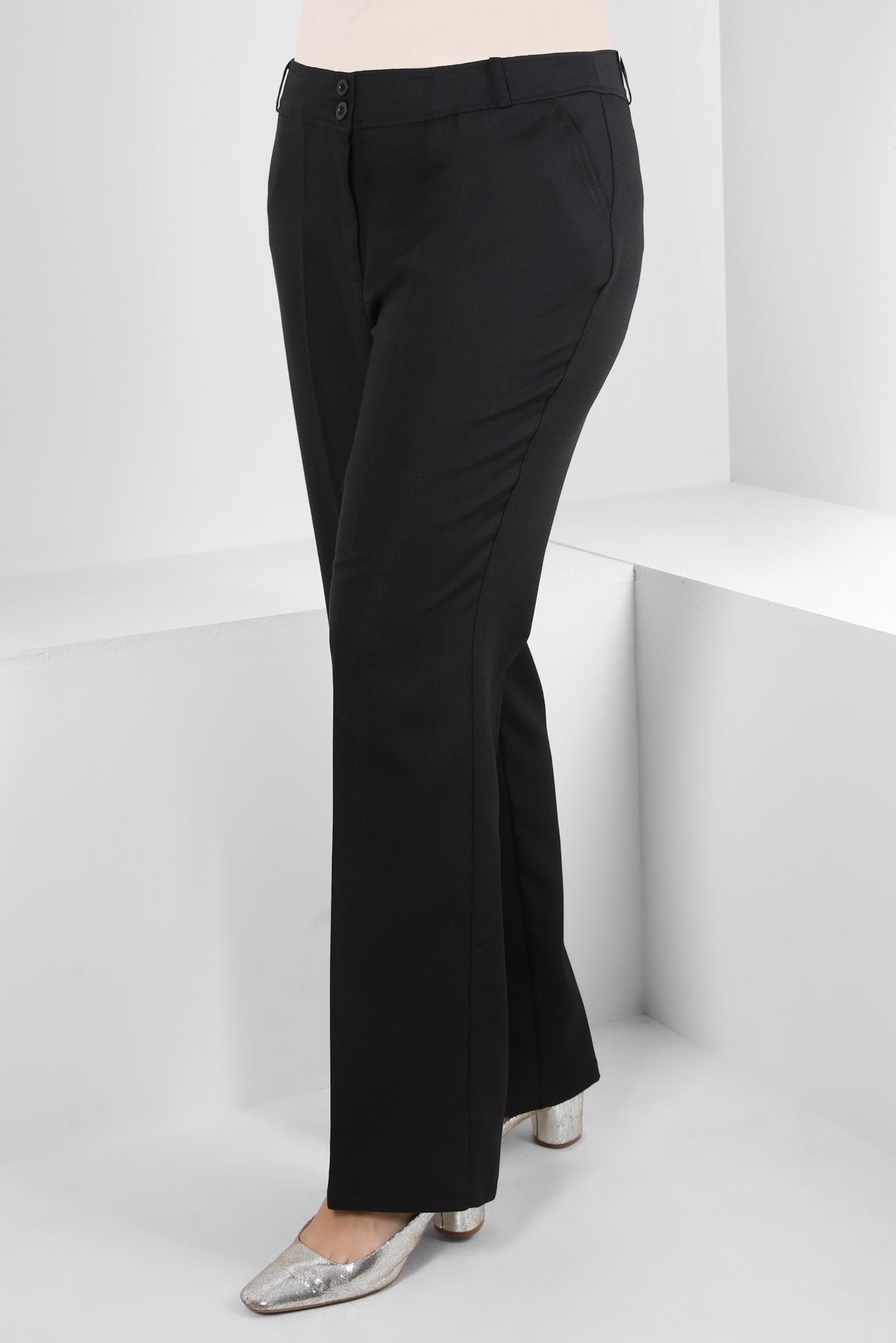 Tesettür giyim SİYAH BOL PAÇA BÜYÜK BEDEN PANTOLON 70546