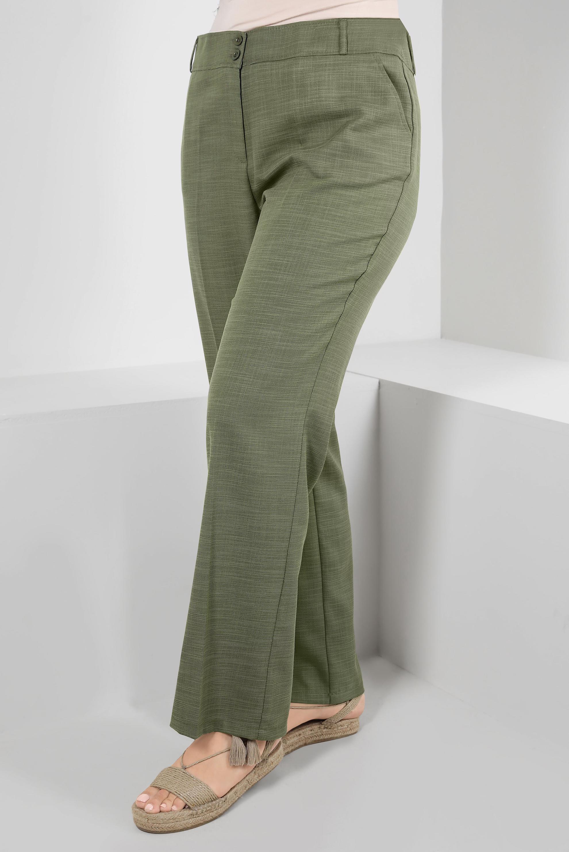 Vêtements hijab KAKI PANTALON LARGE AVEC POCHE 70546