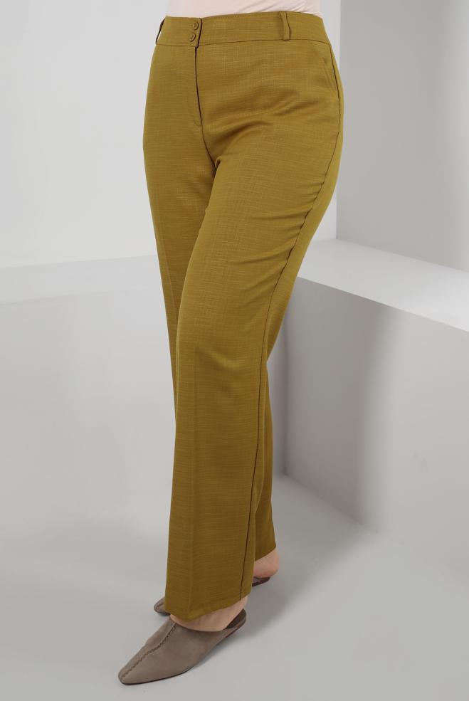 Vêtements hijab VERT PANTALON LARGE AVEC POCHE 70546 - ALVİNA