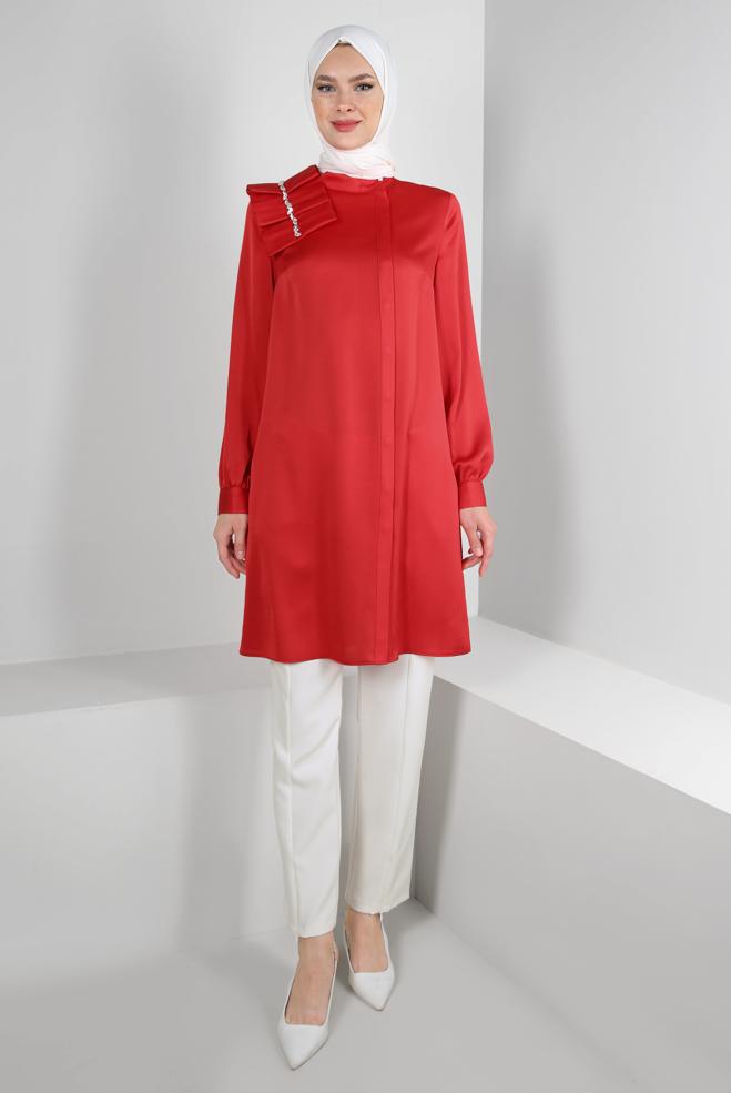 Tesettür giyim  FERMUAR DETAYLI KLASİK PANTOLON 70549 - ALVİNA