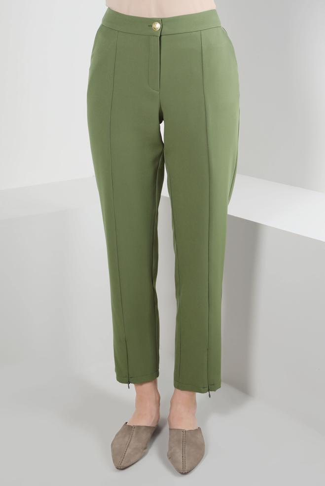 Tesettür giyim  FERMUAR DETAYLI KLASİK PANTOLON 70549 - ALVİNA