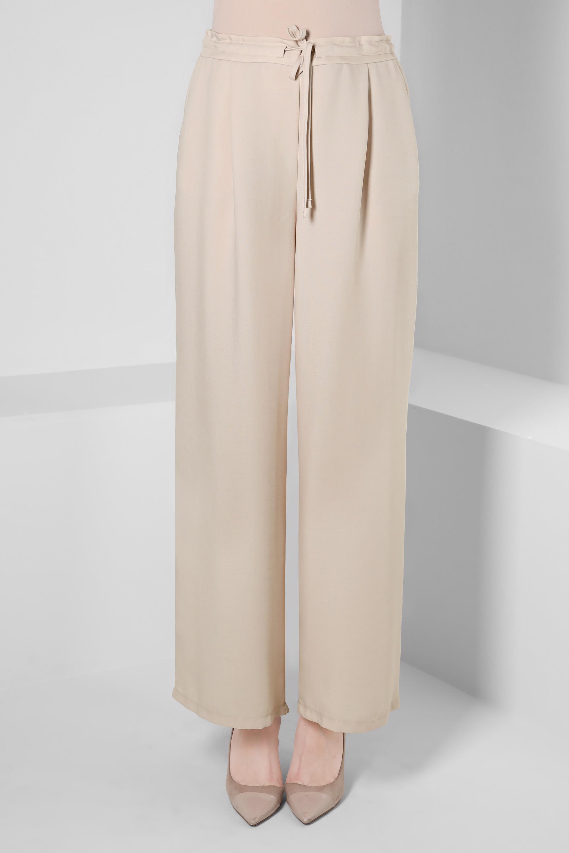 Tesettür giyim BEJ GENİŞ PAÇA PANTOLON 70550