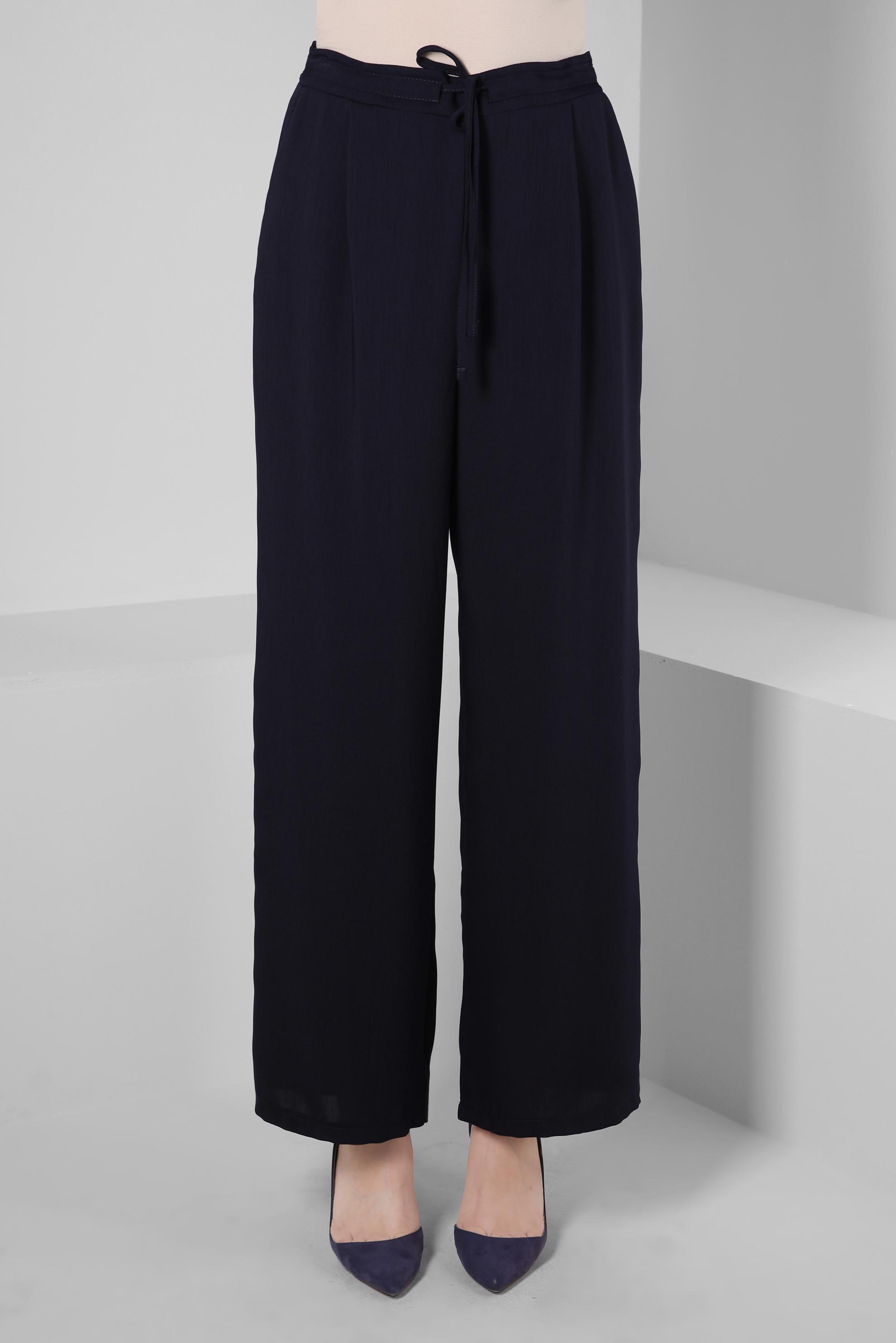 Tesettür giyim LACİVERT GENİŞ PAÇA PANTOLON 70550