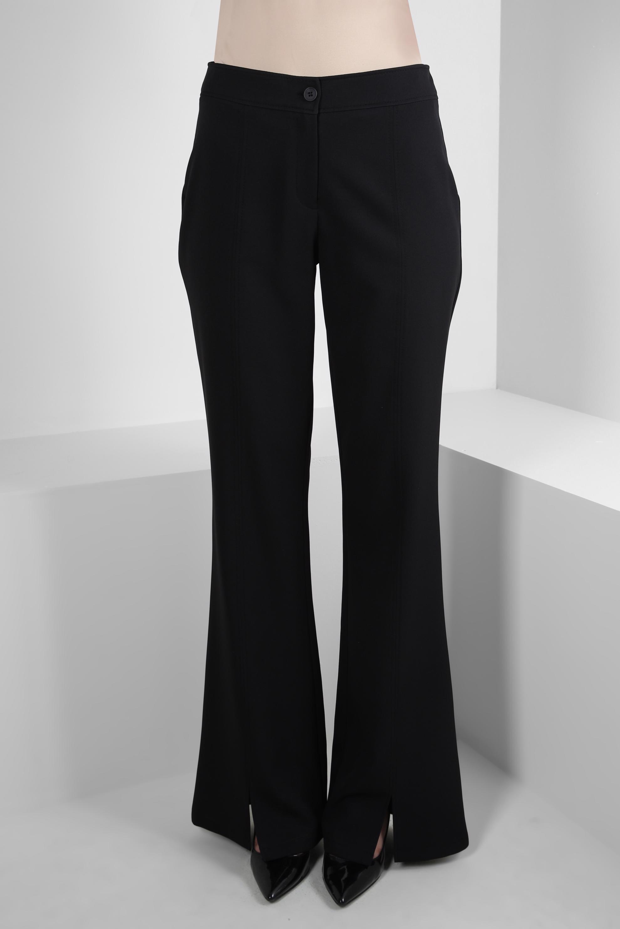 Tesettür giyim SİYAH İSPANYOL PAÇA YIRTMAÇ DETAYLI PANTOLON 70551