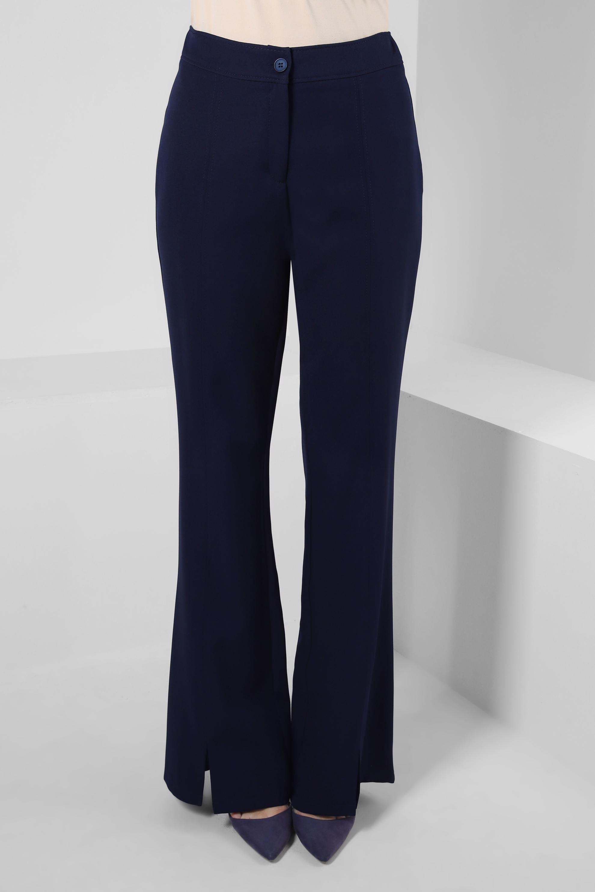 Tesettür giyim LACİVERT İSPANYOL PAÇA YIRTMAÇ DETAYLI PANTOLON 70551