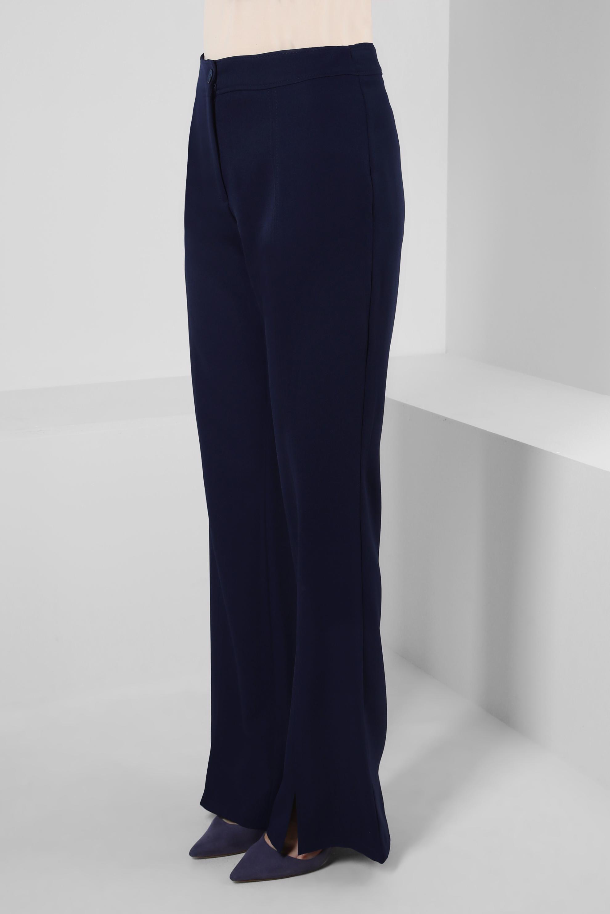 Tesettür giyim LACİVERT İSPANYOL PAÇA YIRTMAÇ DETAYLI PANTOLON 70551