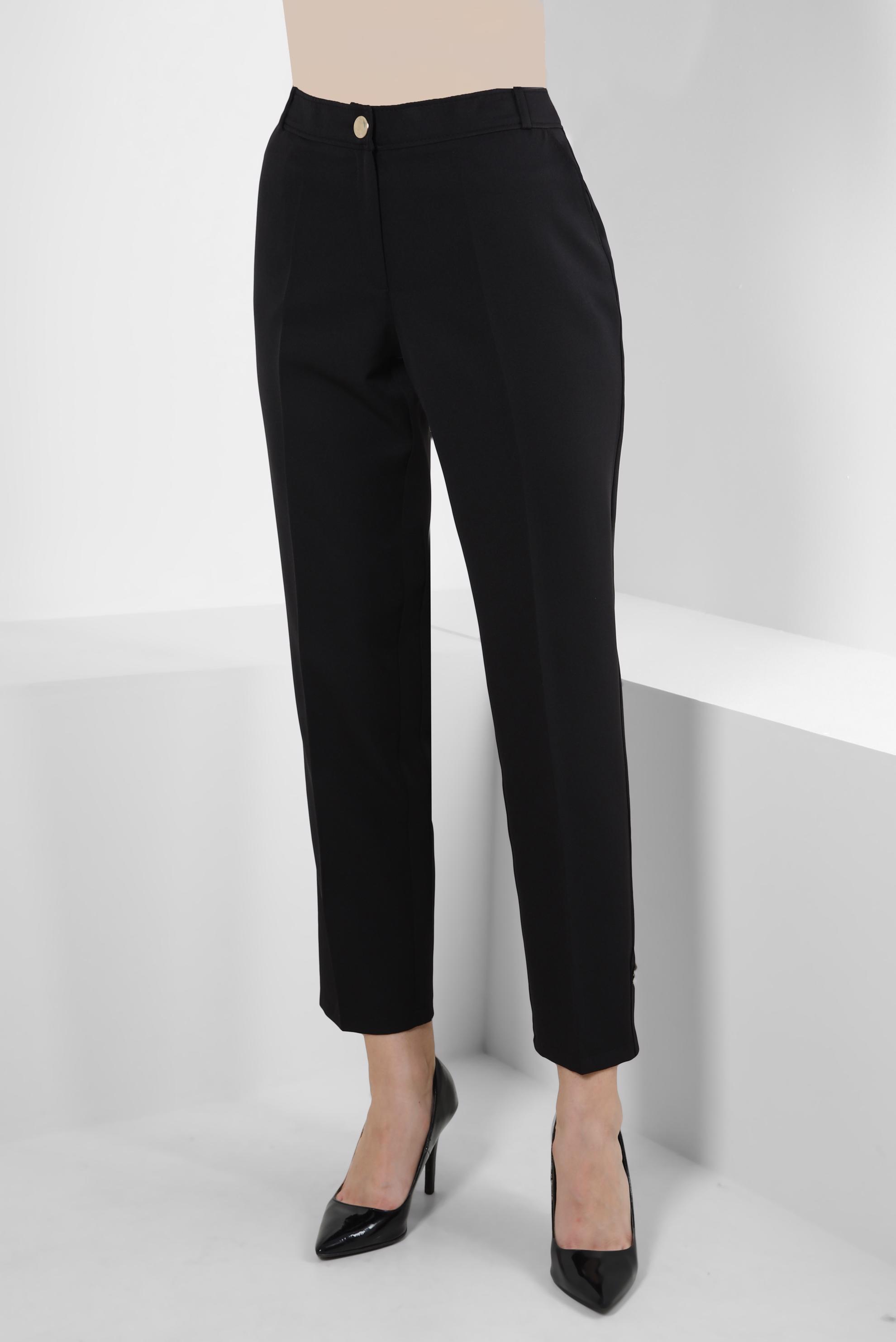 Tesettür giyim SİYAH BORU PAÇA KLASİK PANTOLON 70553