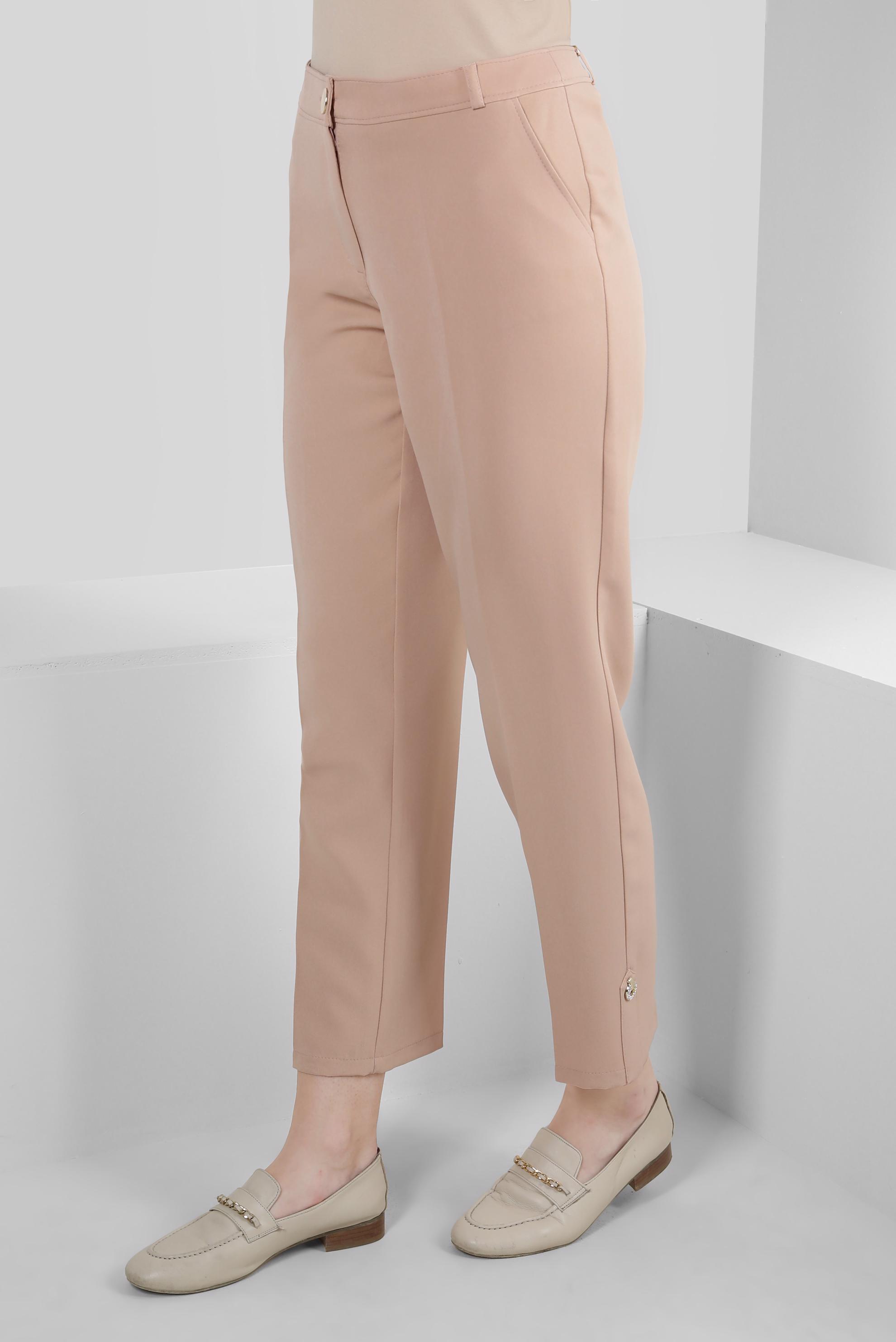 Tesettür giyim BEJ BORU PAÇA KLASİK PANTOLON 70553