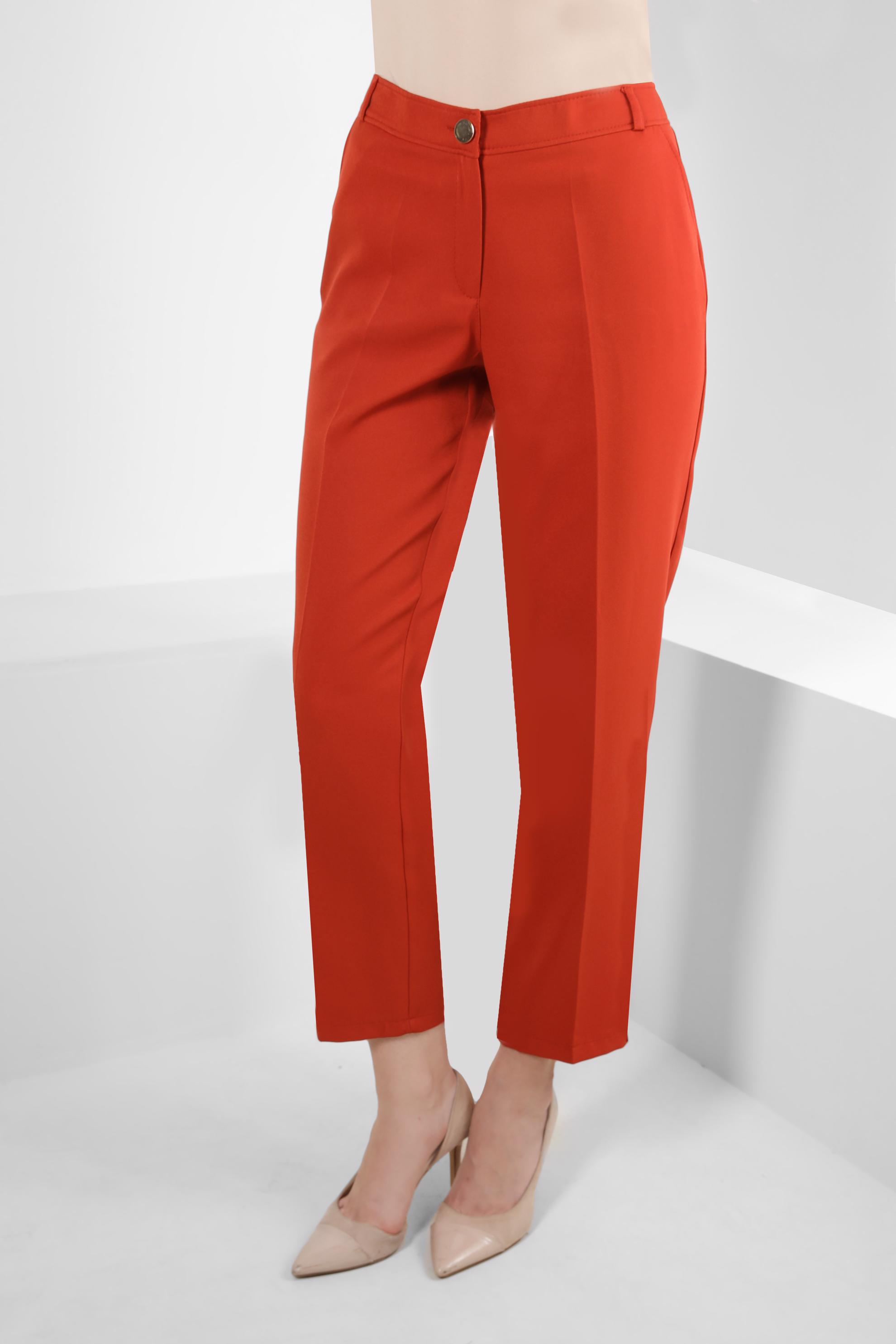 Hijab clothing ORANGE STRAIGHT CUT TROUSERS 70553