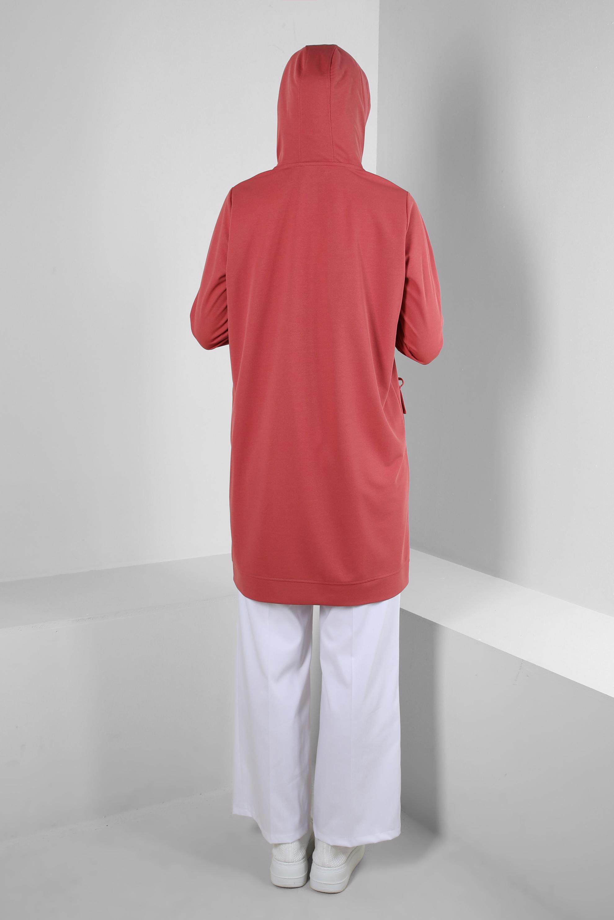 Tesettür giyim BEYAZ BELİ LASTİKLİ GENİŞ PAÇA PANTOLON 70554