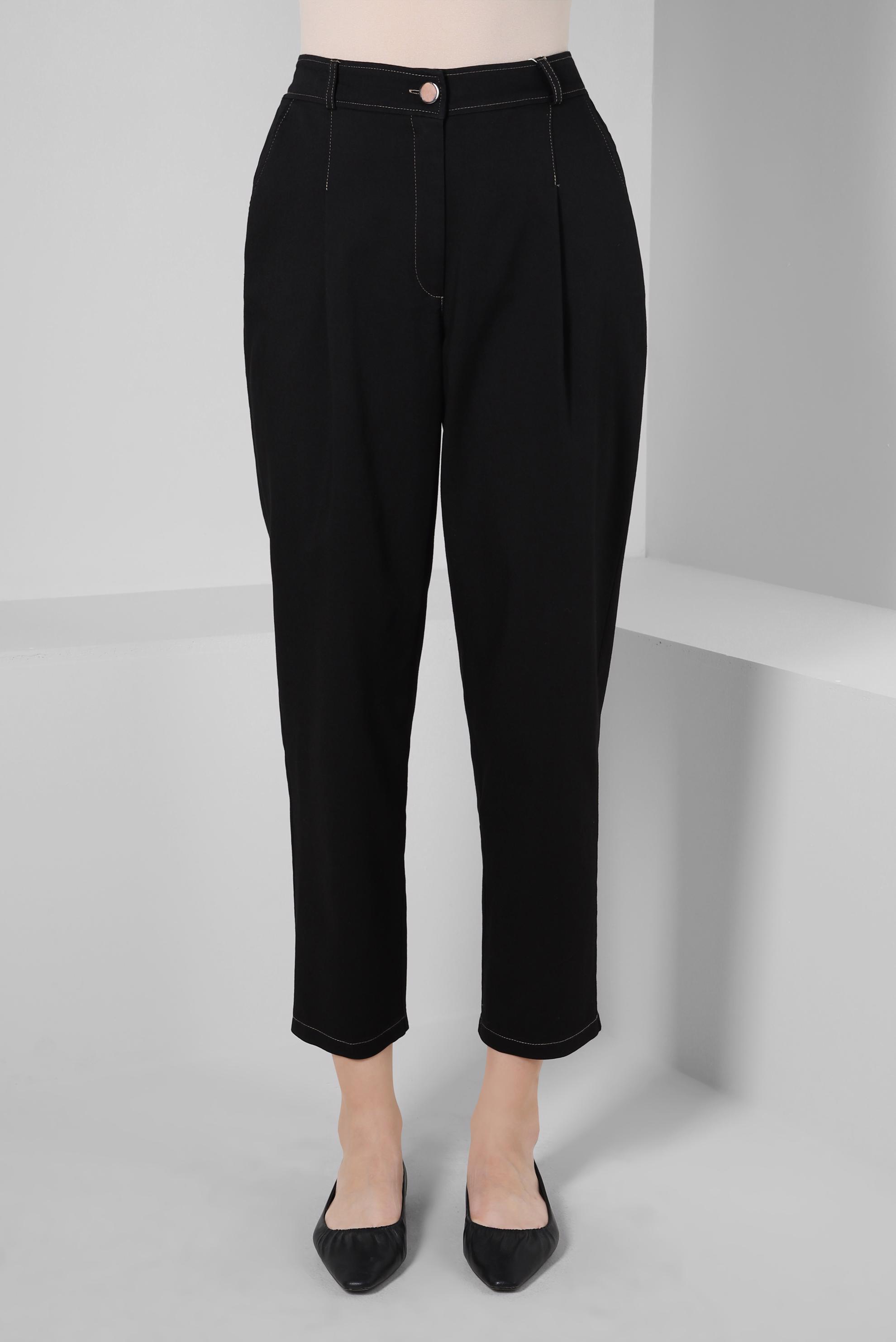 Tesettür giyim SİYAH HAVUÇ KESİM PANTOLON 70561