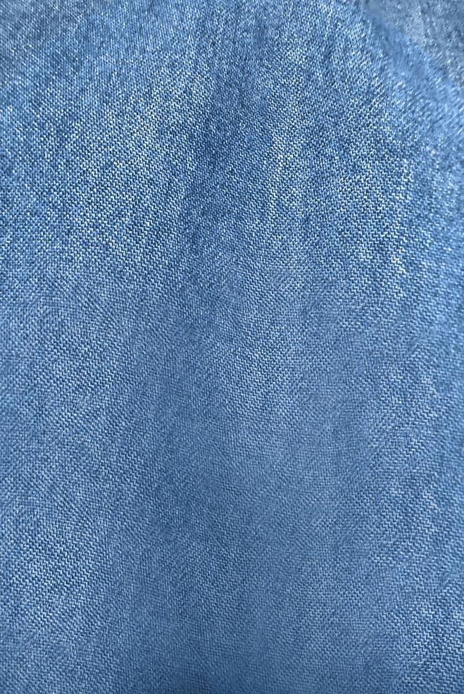 Vêtements hijab BLEU MARINE PANTALON DENIM LARGE AVEC TAILLE ÉLASTIQUE 70562 - ALVİNA