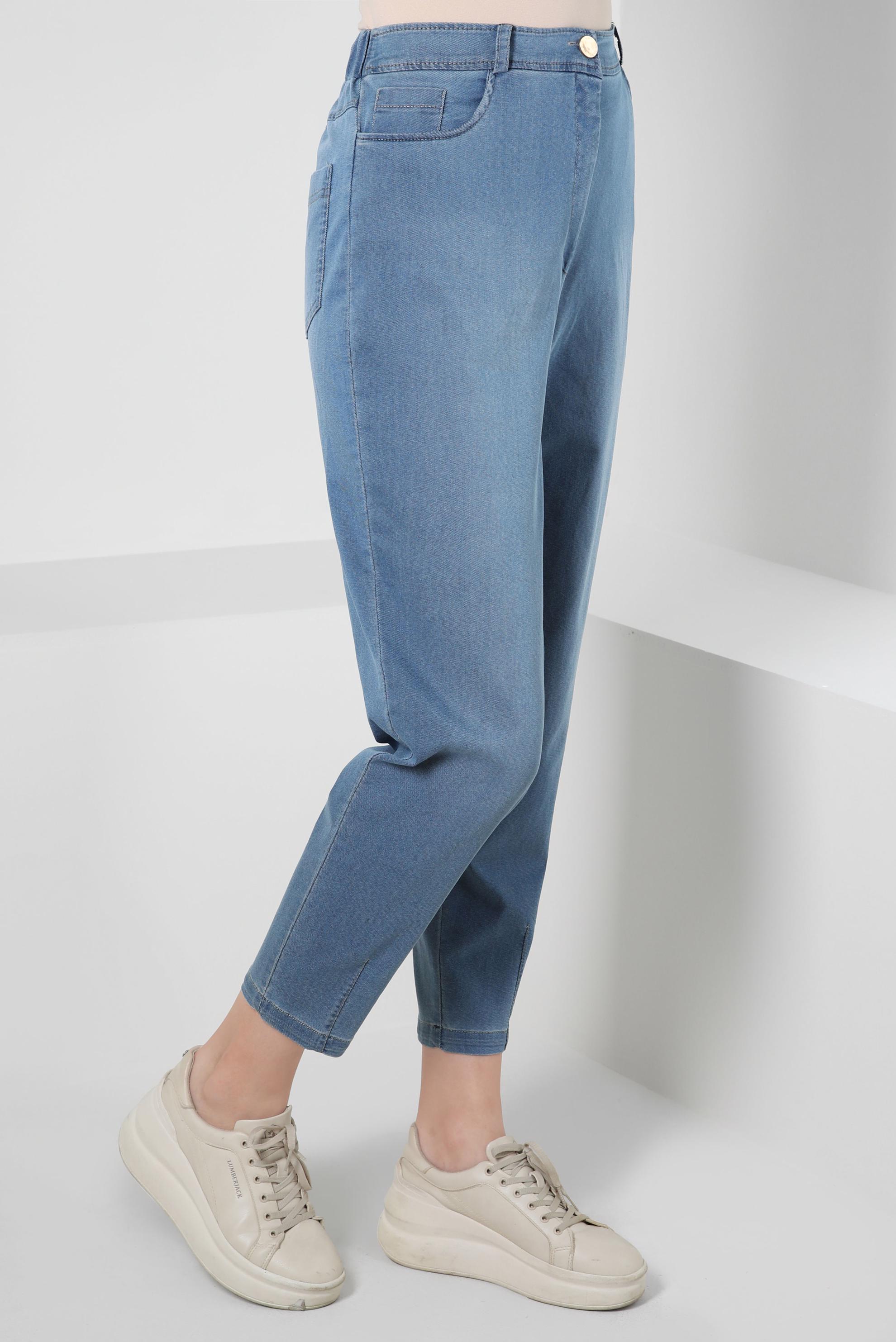Vêtements hijab BLEU PANTALON TAILLE HAUTE 70563