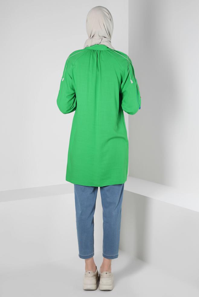 Hijab clothing BLUE HIGH WAIST PANTS 70563 - ALVİNA