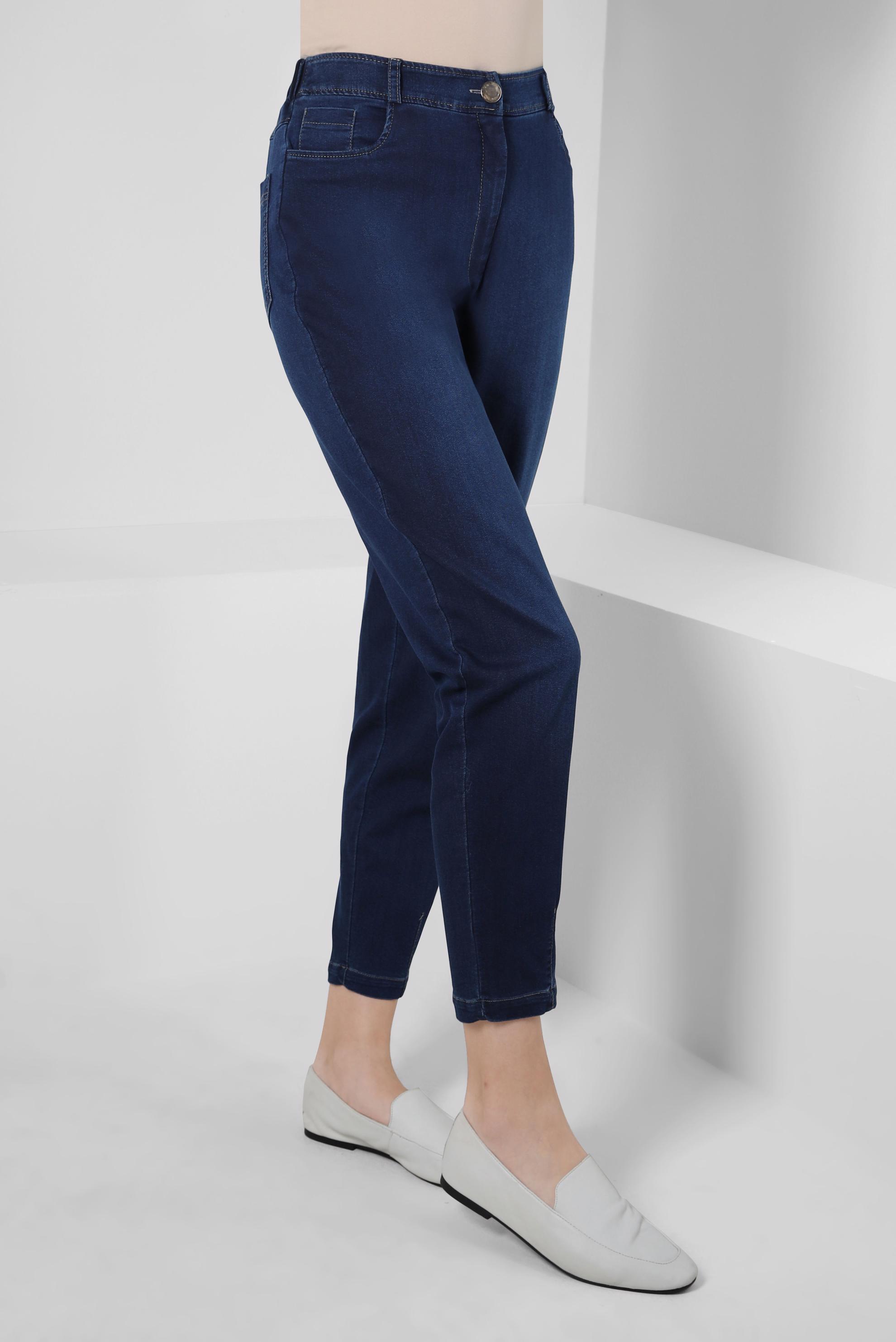 Tesettür giyim LACİVERT YÜKSEK BEL DENİM PANTOLON 70563