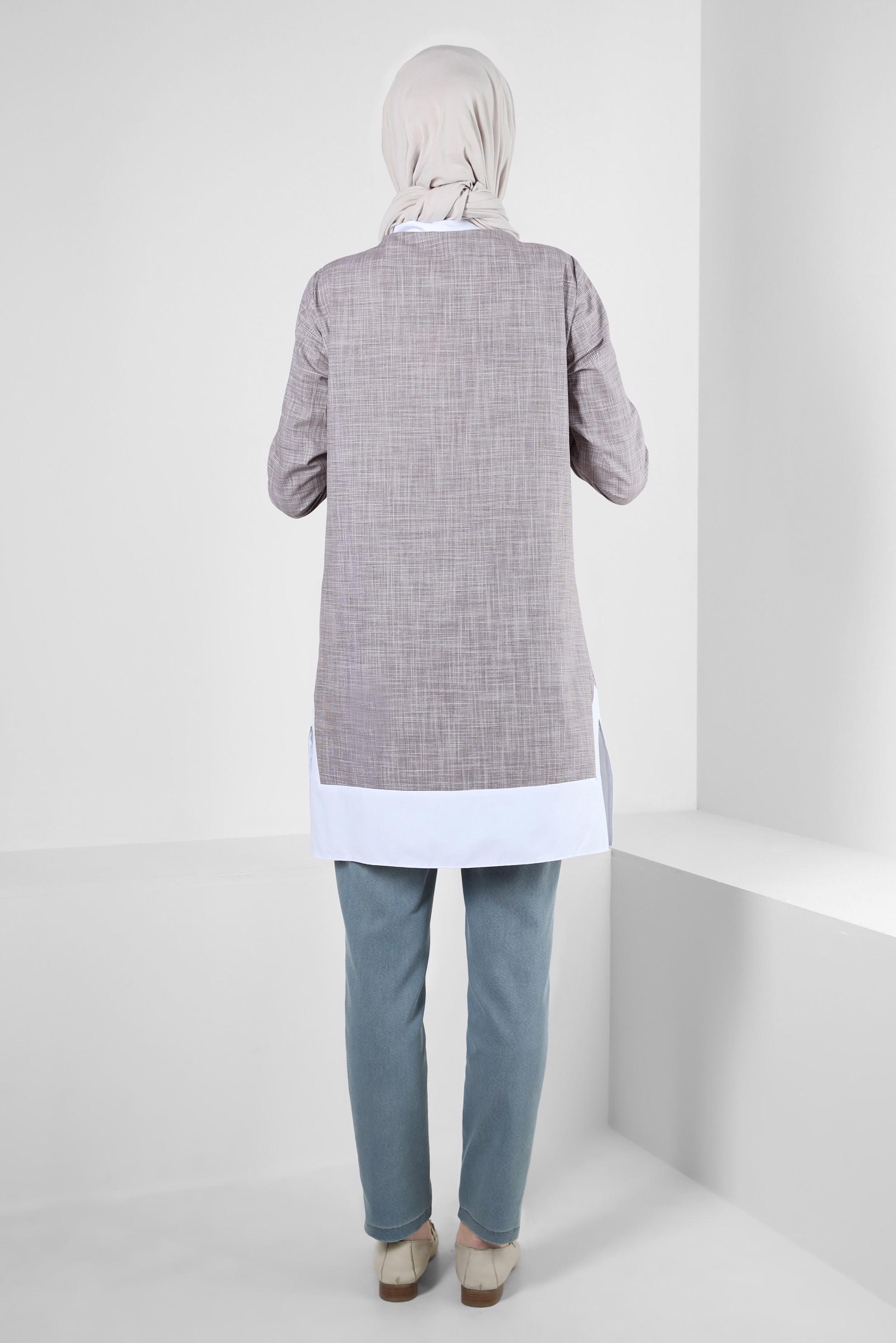 Tesettür giyim MAVİ YÜKSEK BEL DENİM PANTOLON 70564