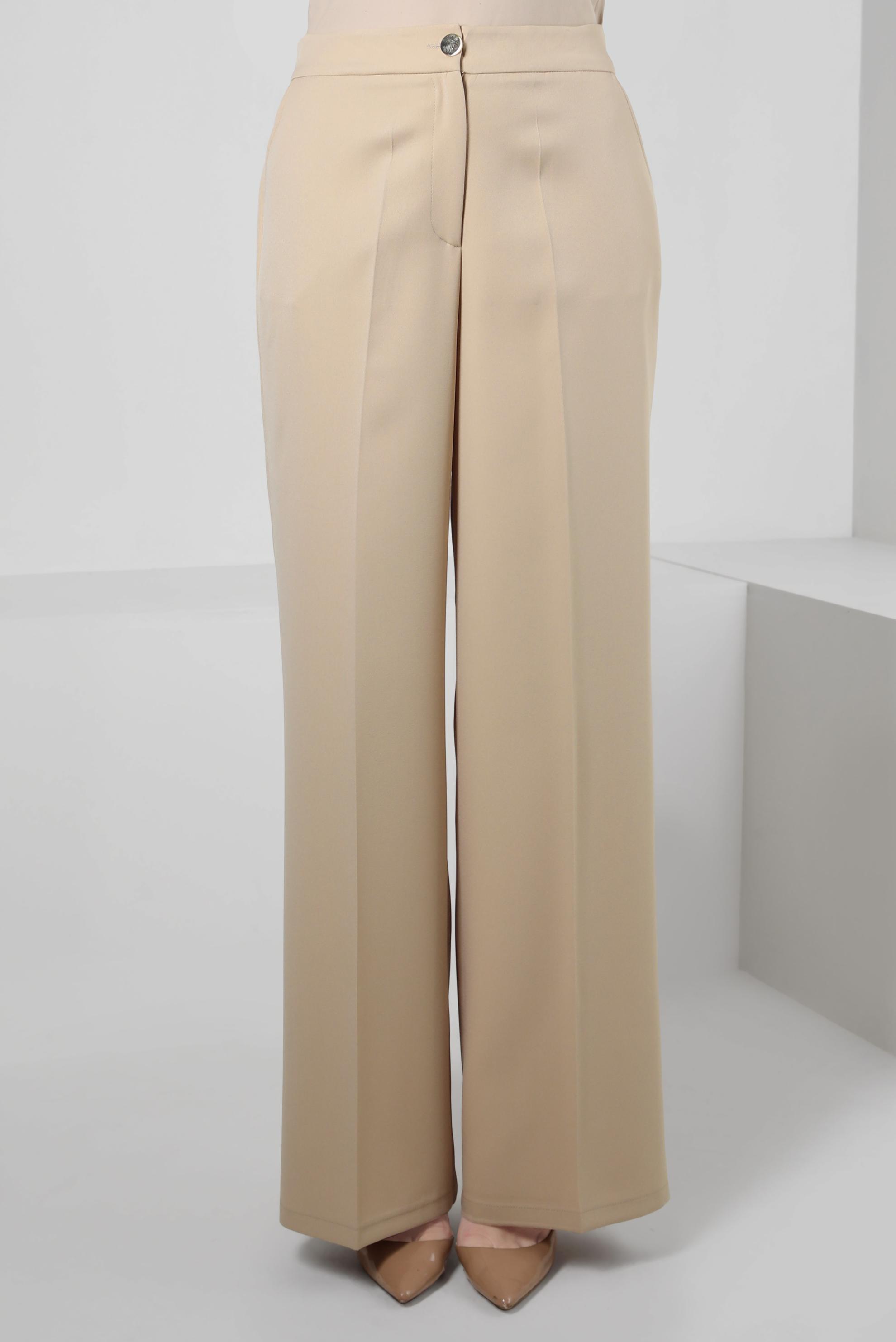 Tesettür giyim BEJ BOL PAÇA CEPLİ PANTOLON 70568